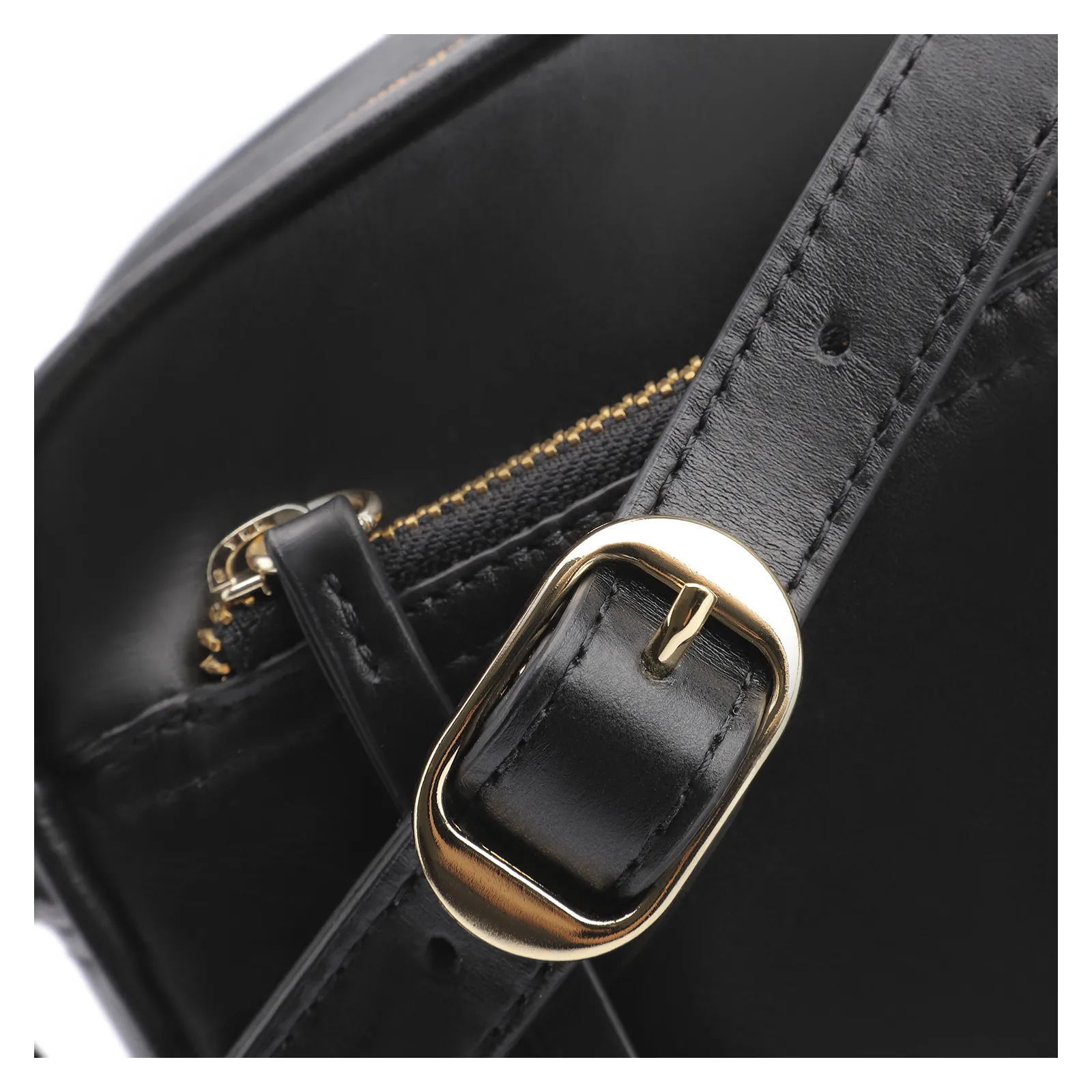Bolsa Transversal Couro Preto