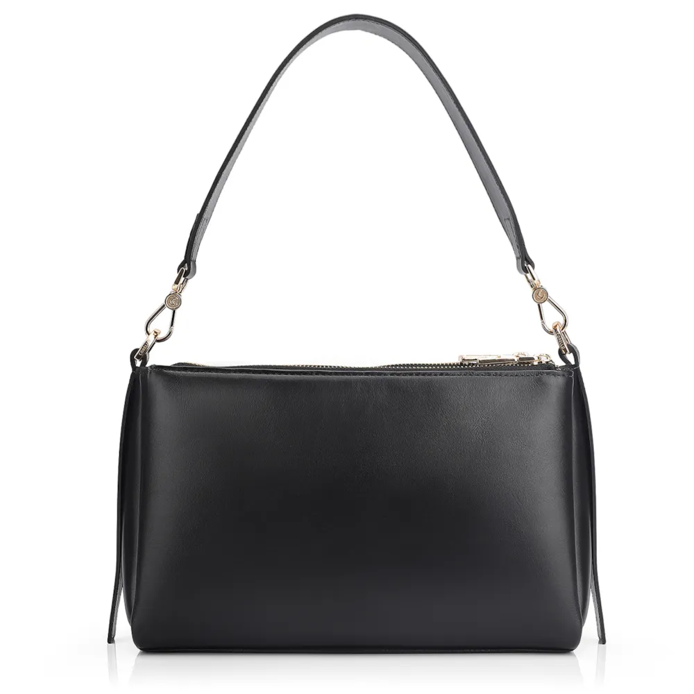 Bolsa Transversal Couro Preto - imagem 3