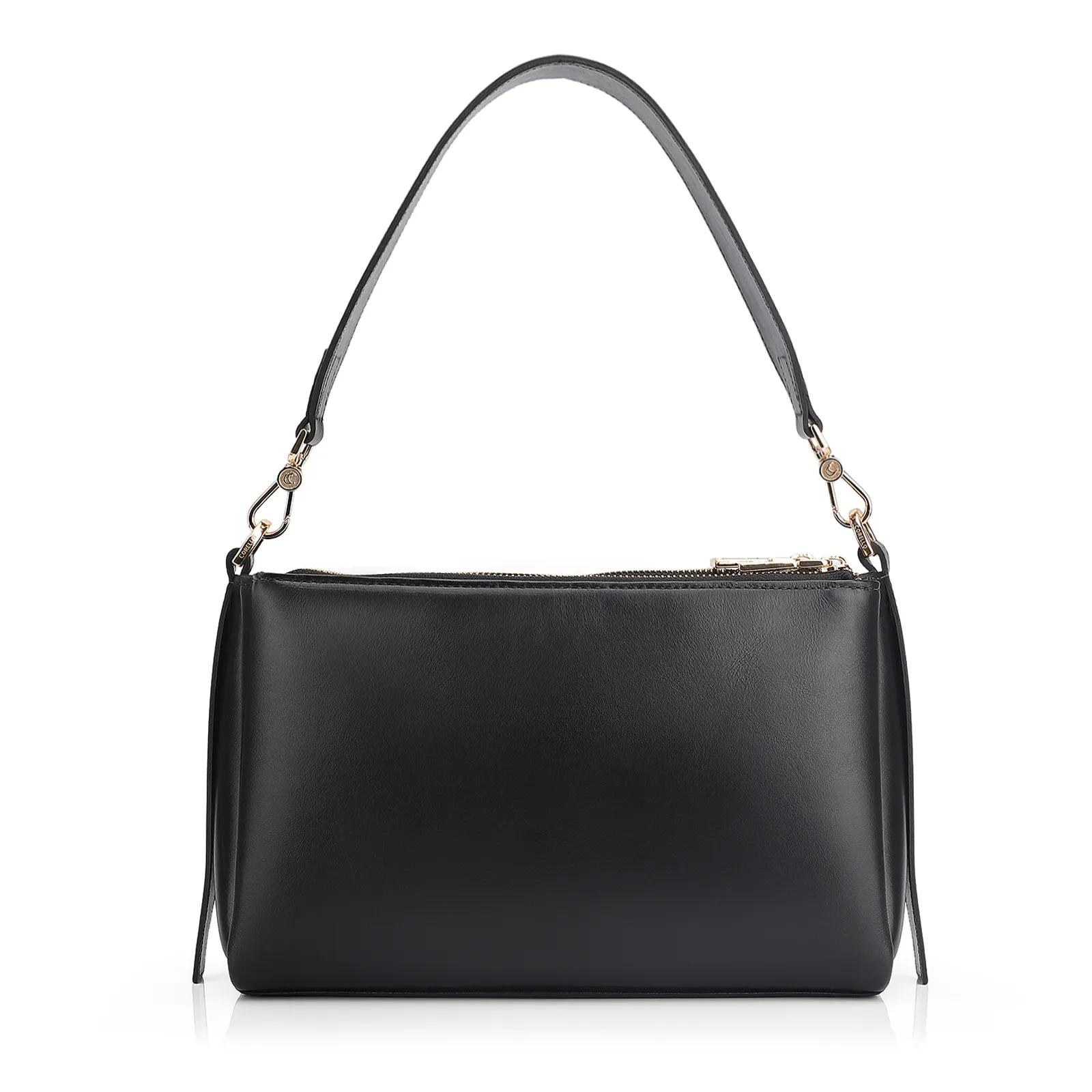 Bolsa Transversal Couro Preto