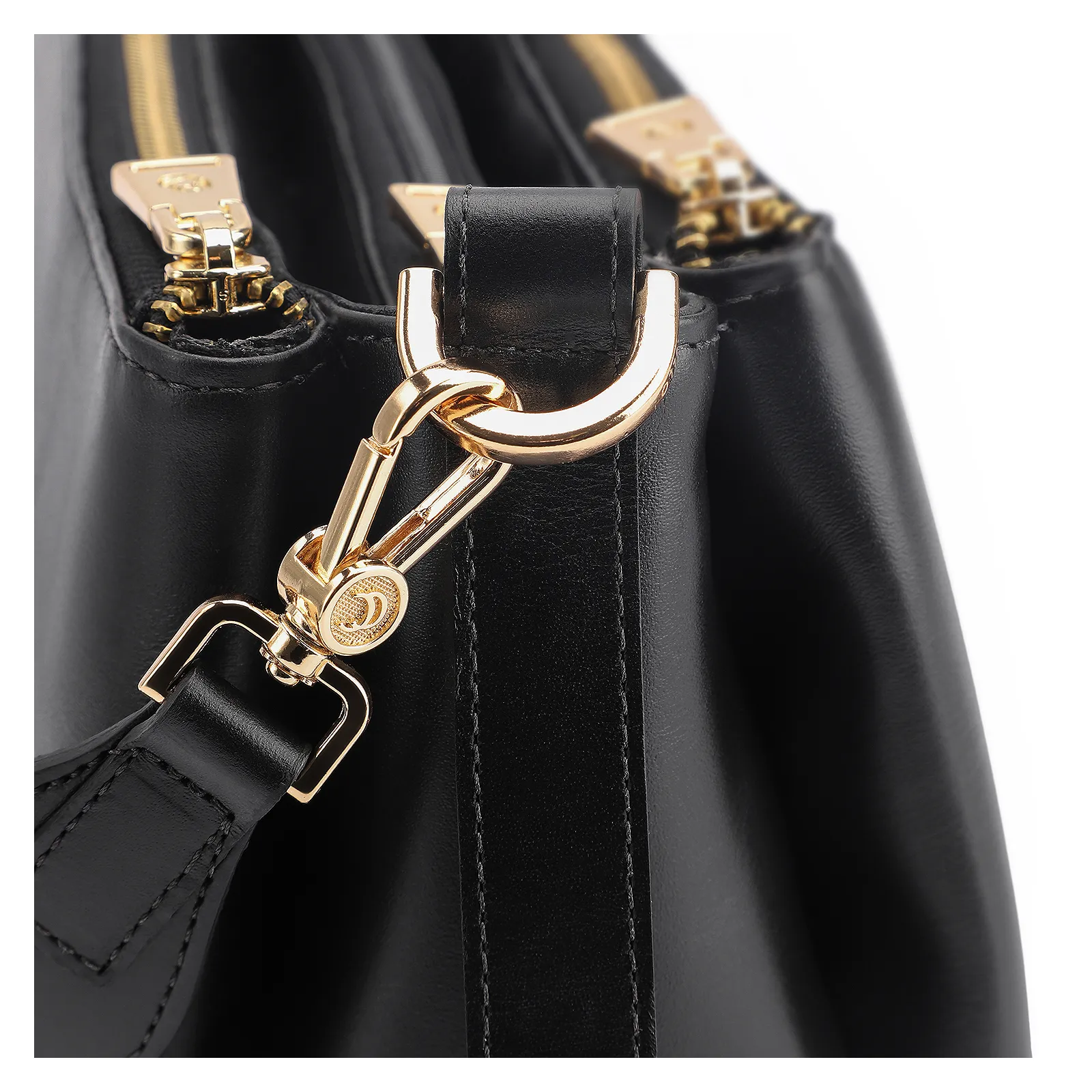 Bolsa Transversal Couro Preto