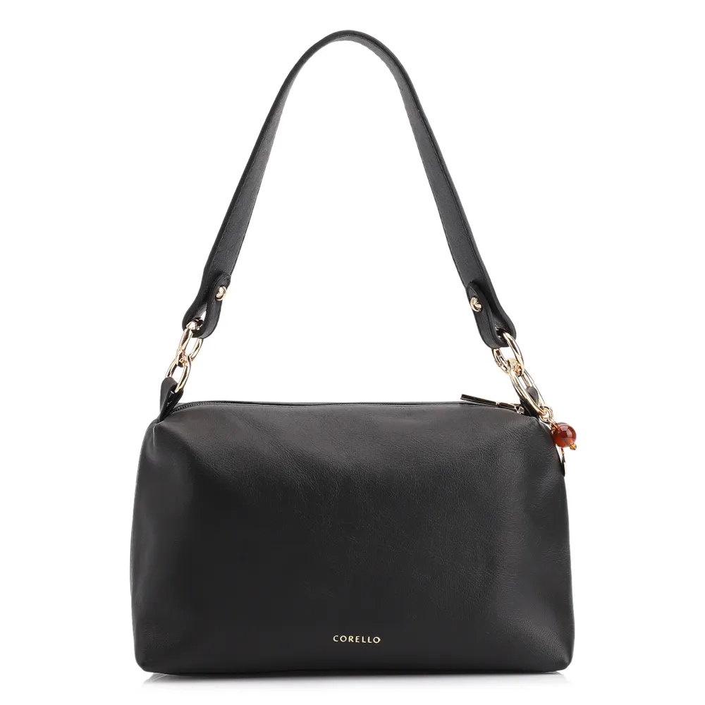 Bolsa Transversal Couro Preto - imagem 4