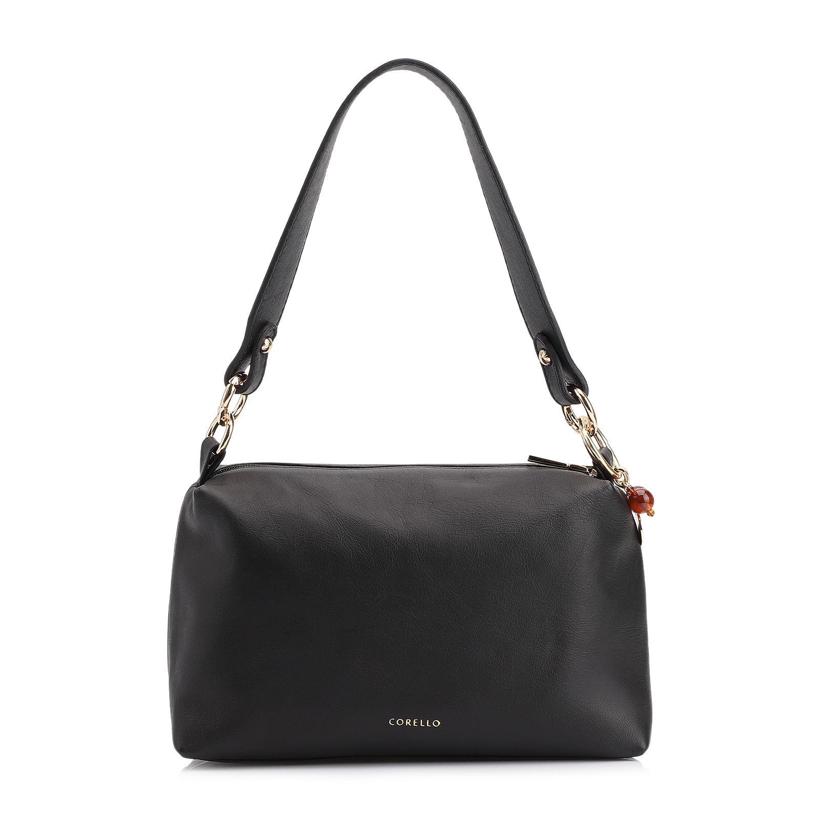 Bolsa Transversal Couro Preto