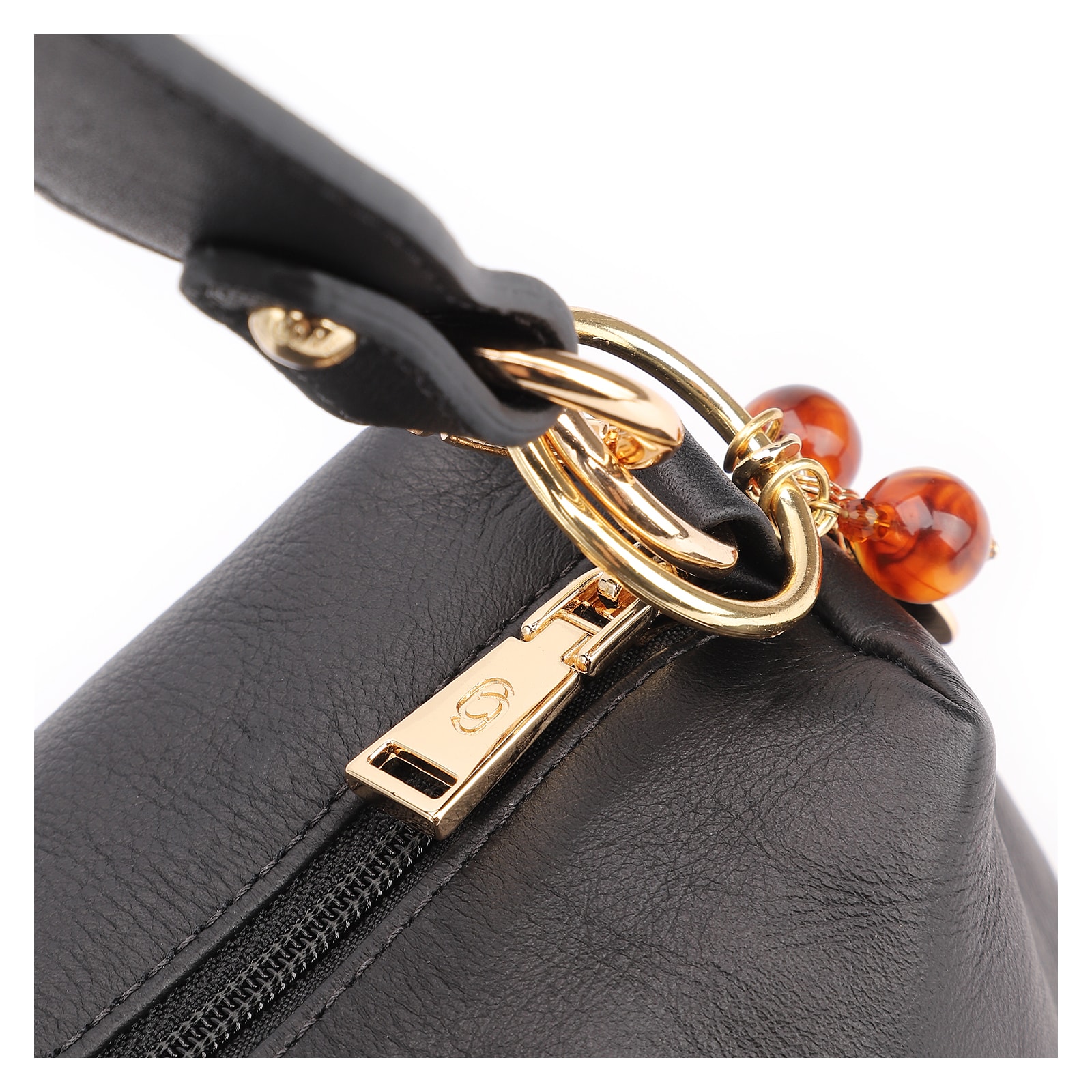 Bolsa Transversal Couro Preto