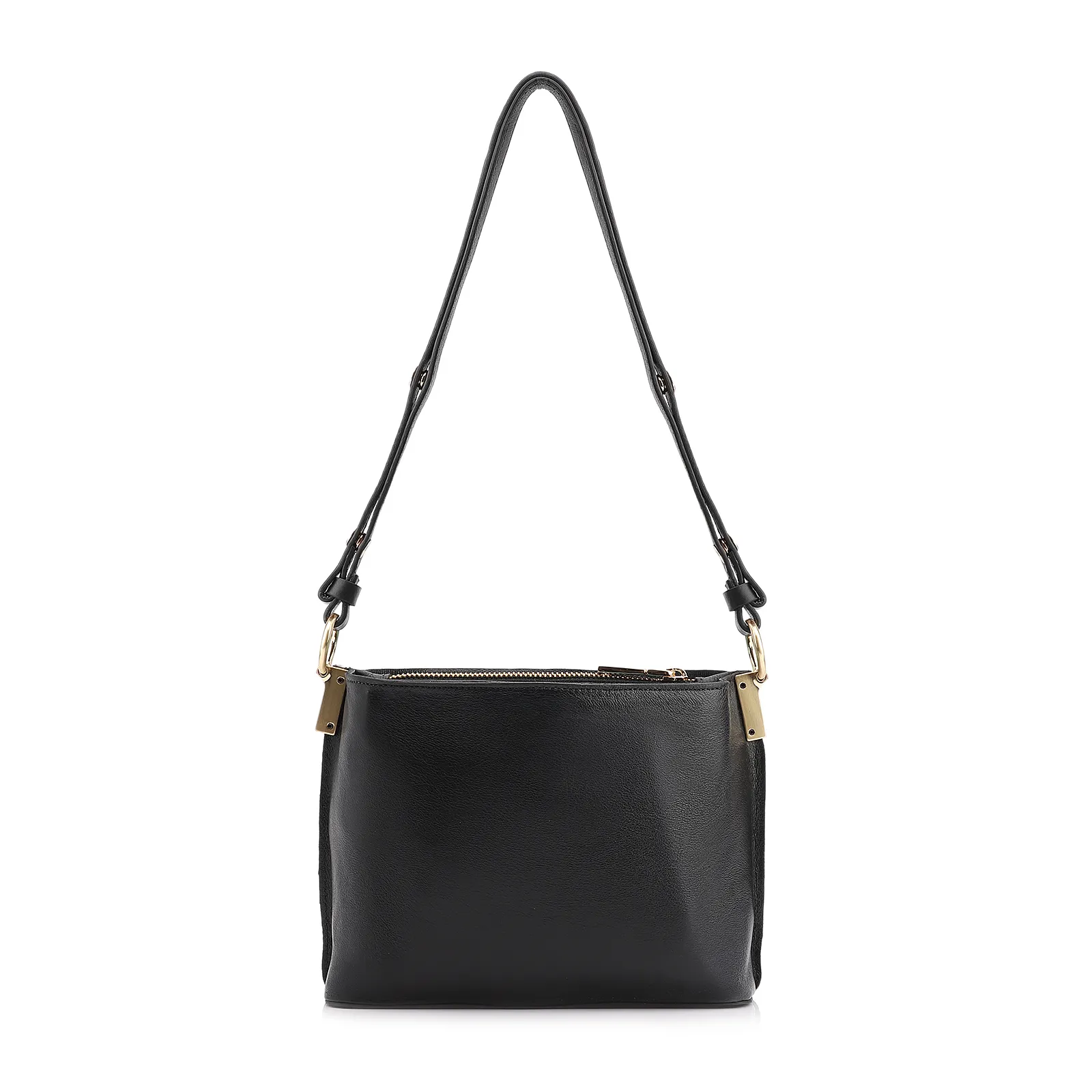 Bolsa Transversal Couro Preto