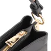Bolsa Transversal Couro Preto - imagem 5