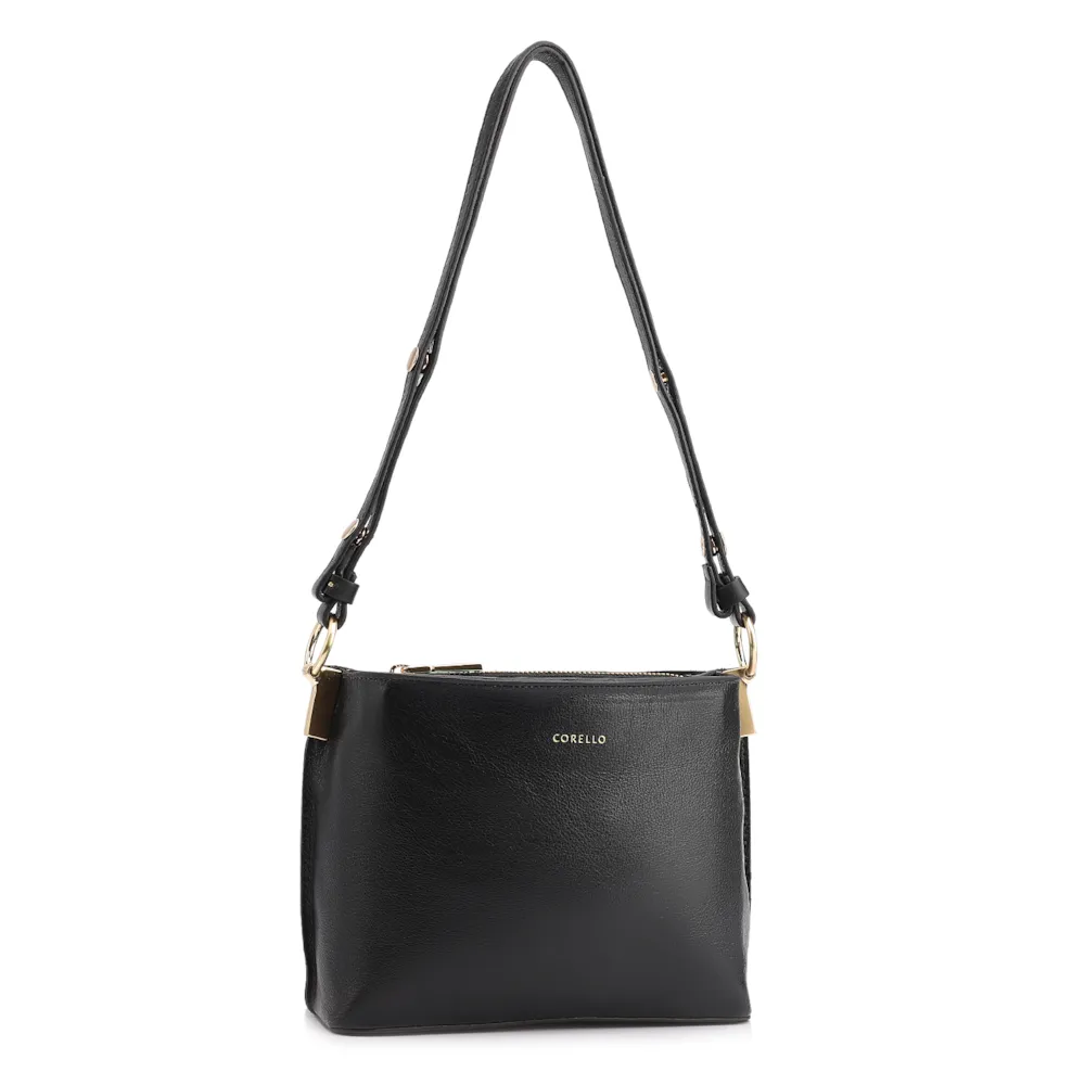 Bolsa Transversal Couro Preto - imagem 2