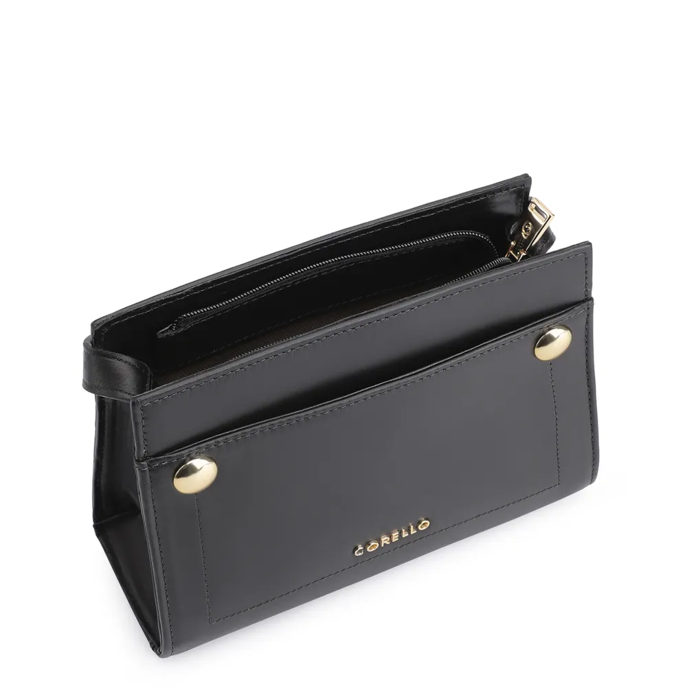 Bolsa Transversal Couro Preto - imagem 4