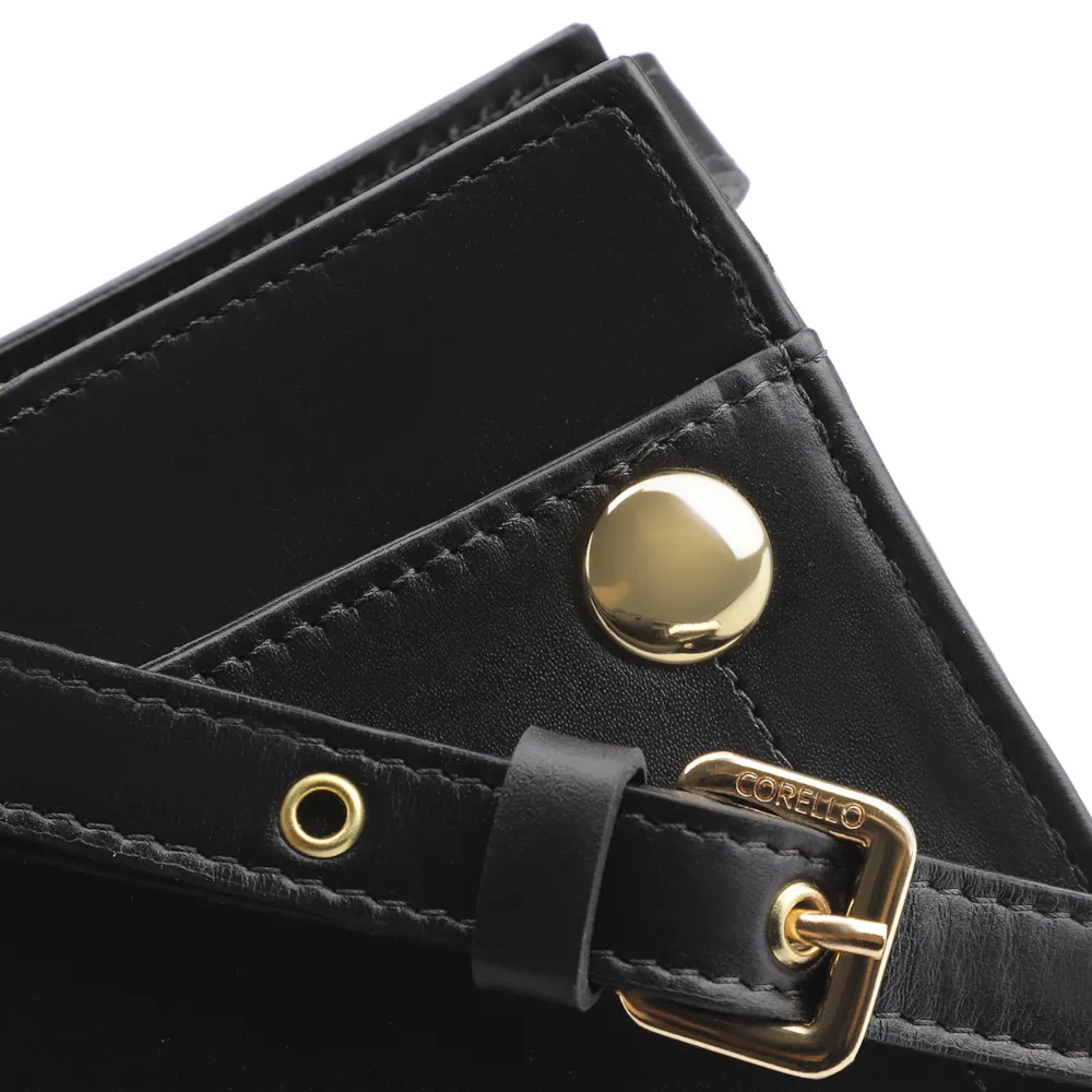 Bolsa Transversal Couro Preto - imagem 5