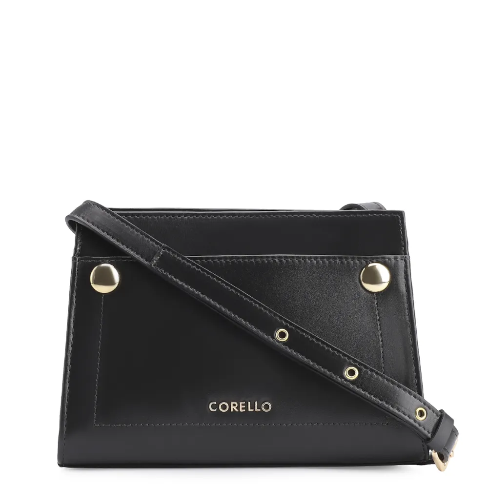 Bolsa Transversal Couro Preto