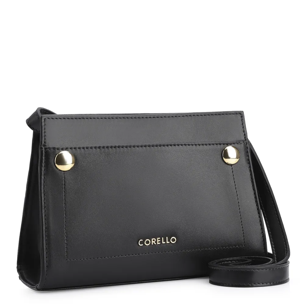Bolsa Transversal Couro Preto - imagem 2