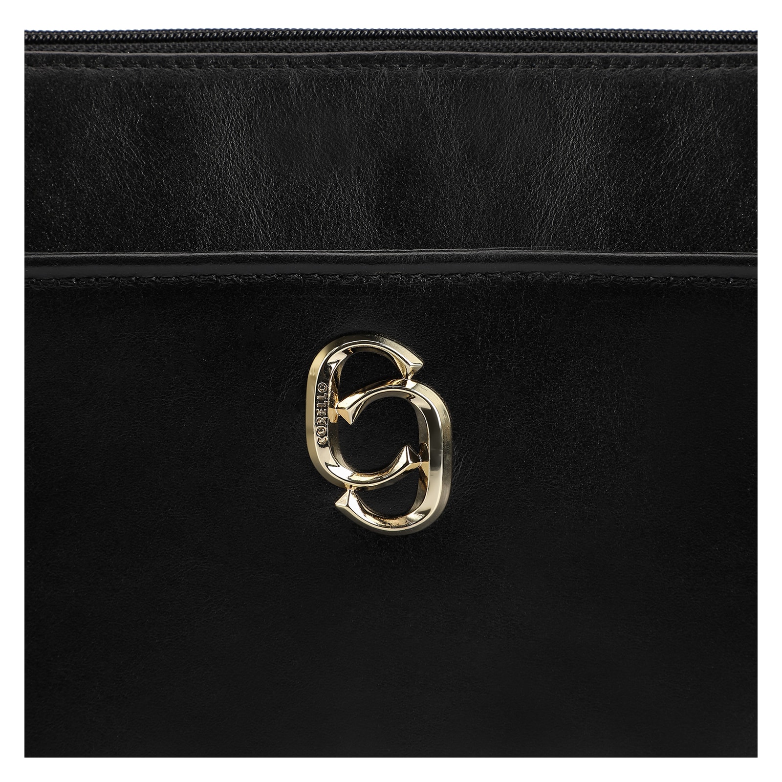 Bolsa Transversal Couro Preto