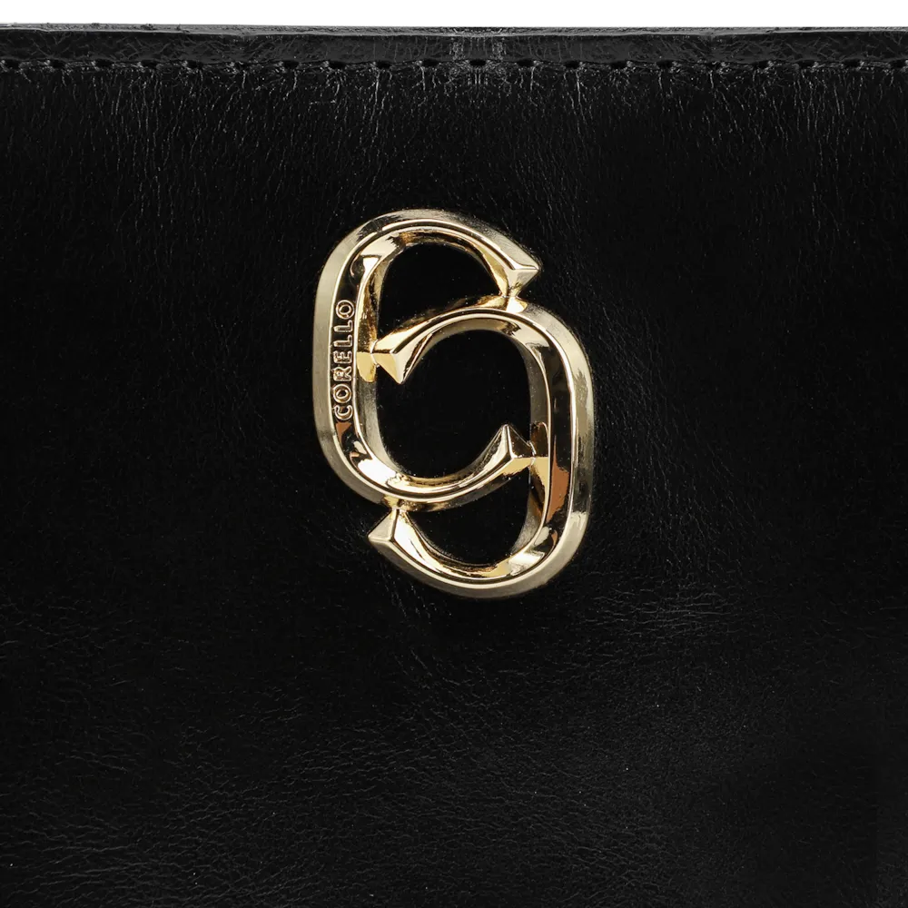Bolsa Transversal Couro Preto - imagem 6