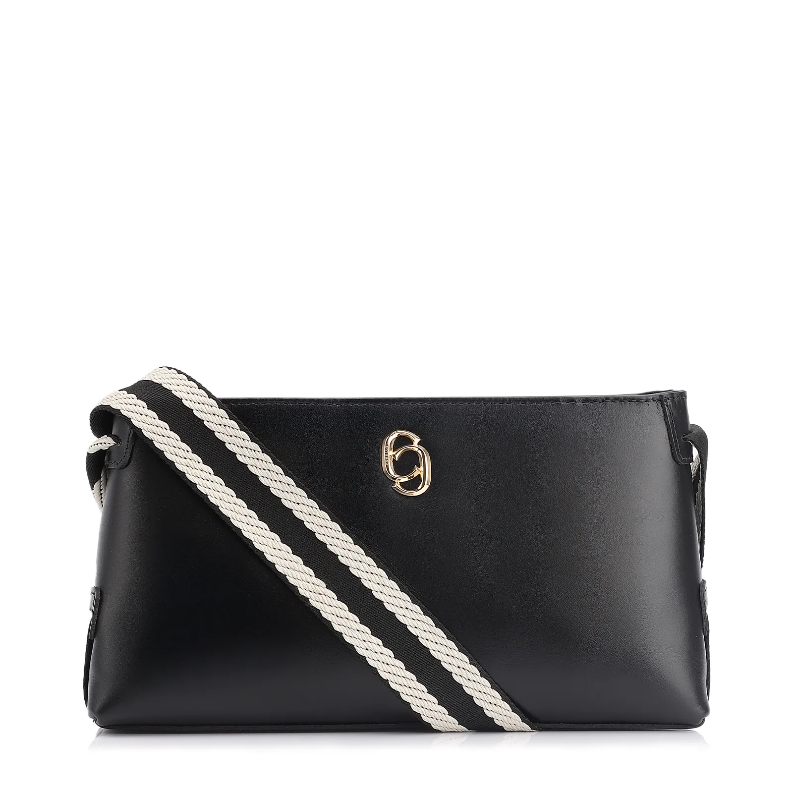 Bolsa Transversal Couro Preto