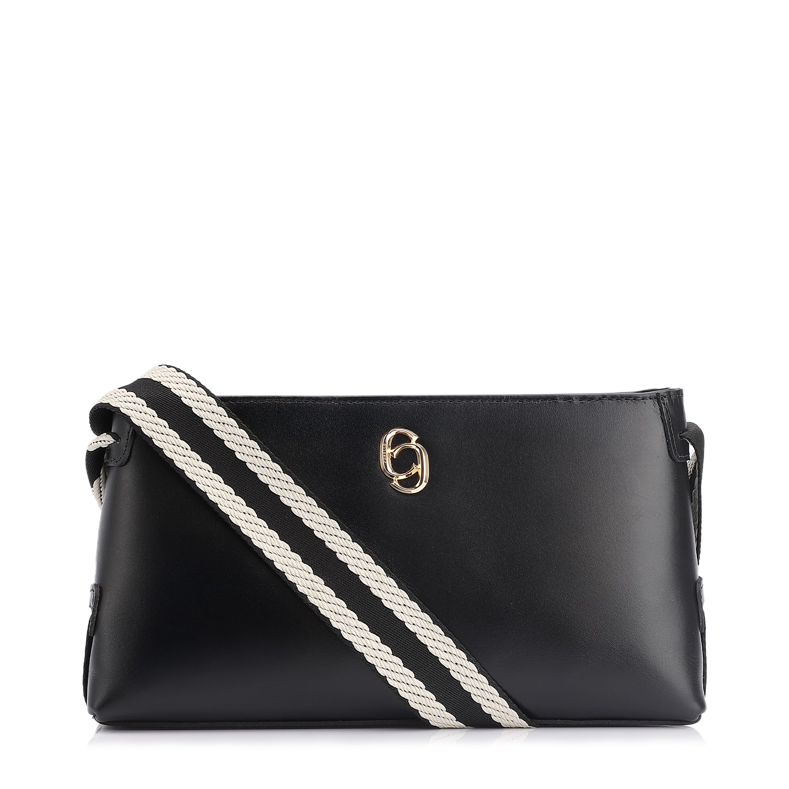 Bolsa Transversal Couro Preto