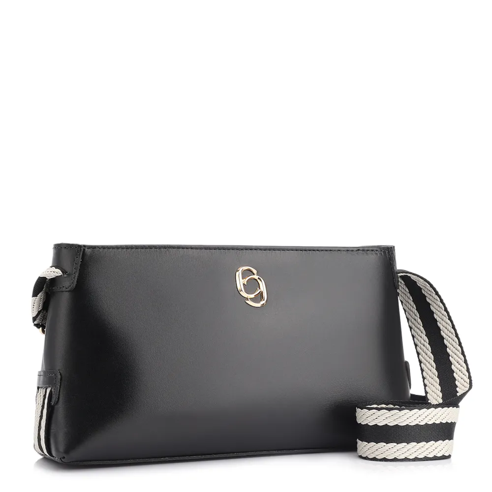 Bolsa Transversal Couro Preto - imagem 2