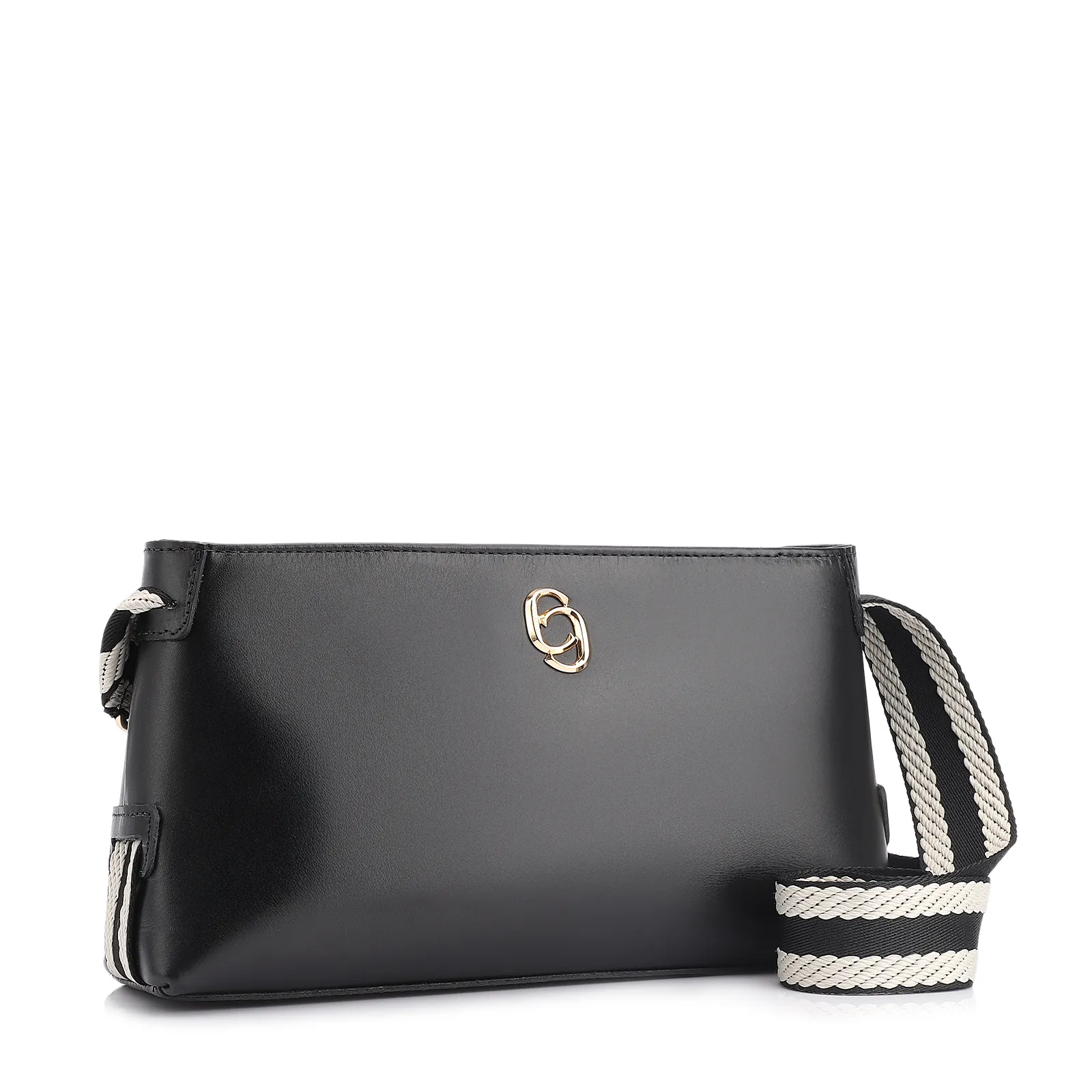 Bolsa Transversal Couro Preto