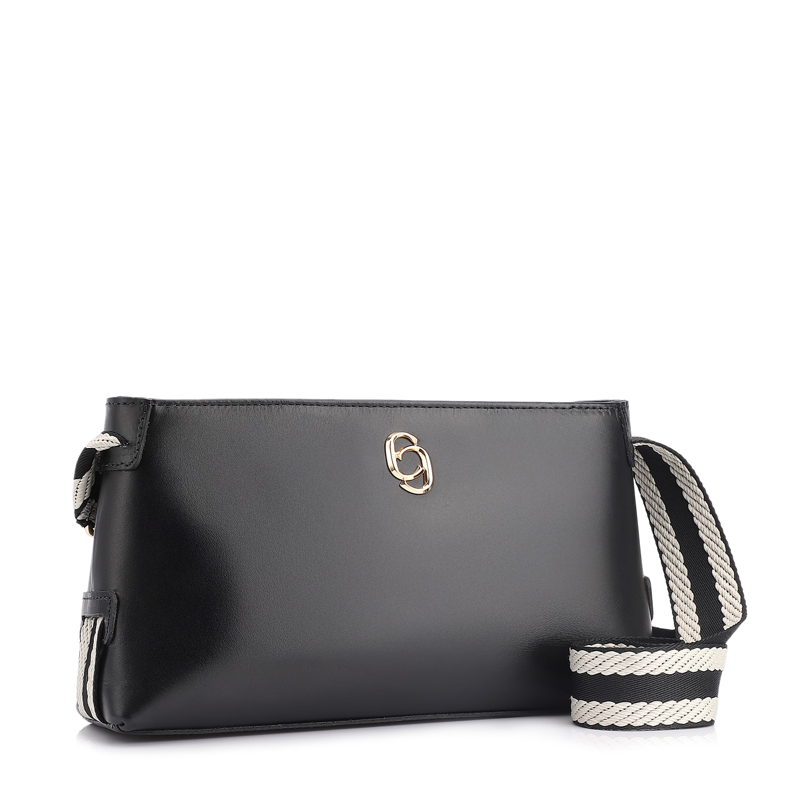 Bolsa Transversal Couro Preto