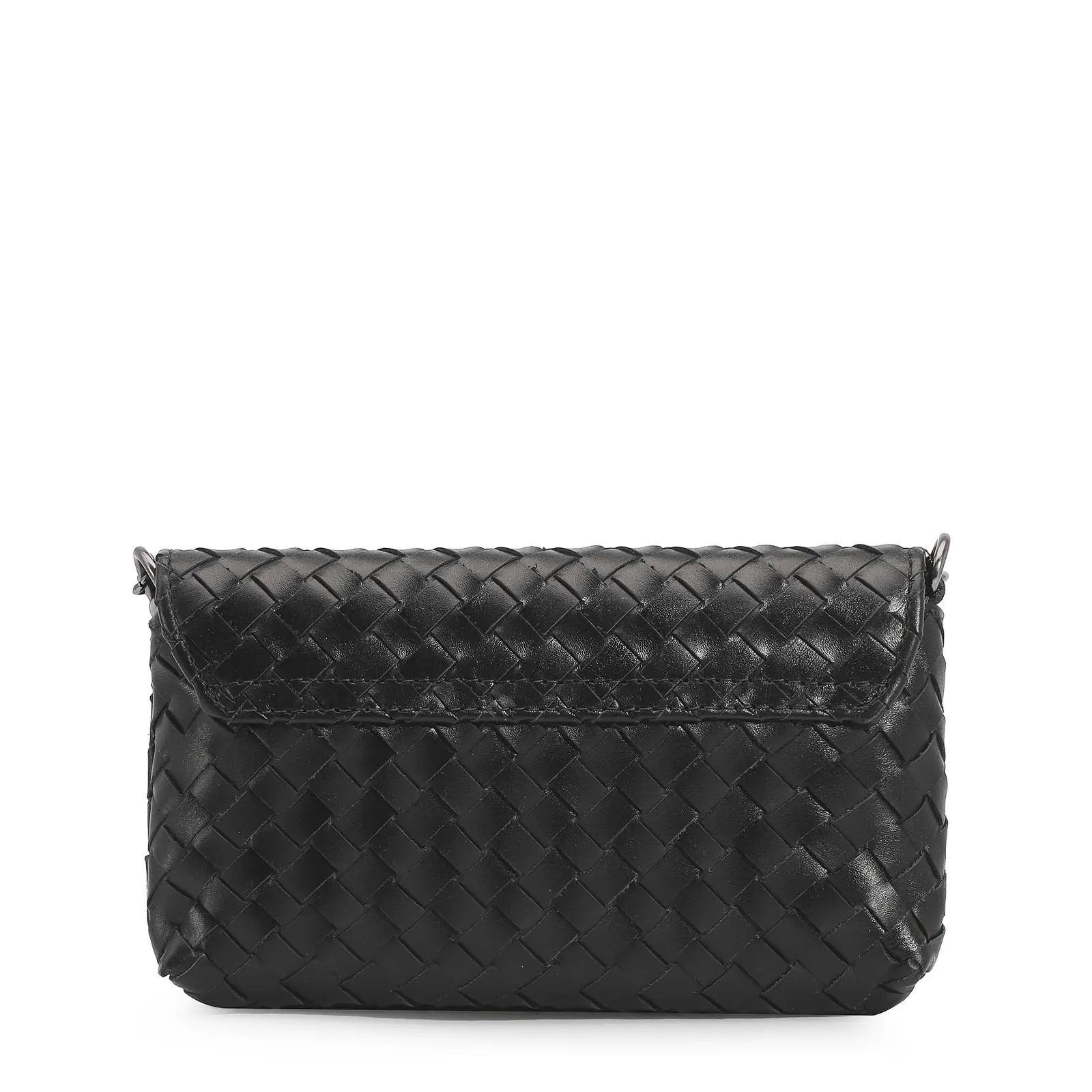 Bolsa Transversal Couro Preto