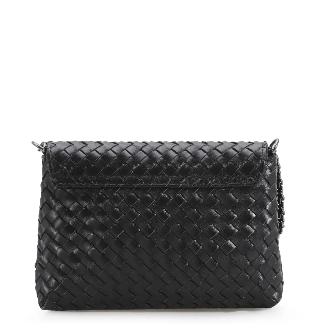 Bolsa Transversal Couro Preto - foto 4