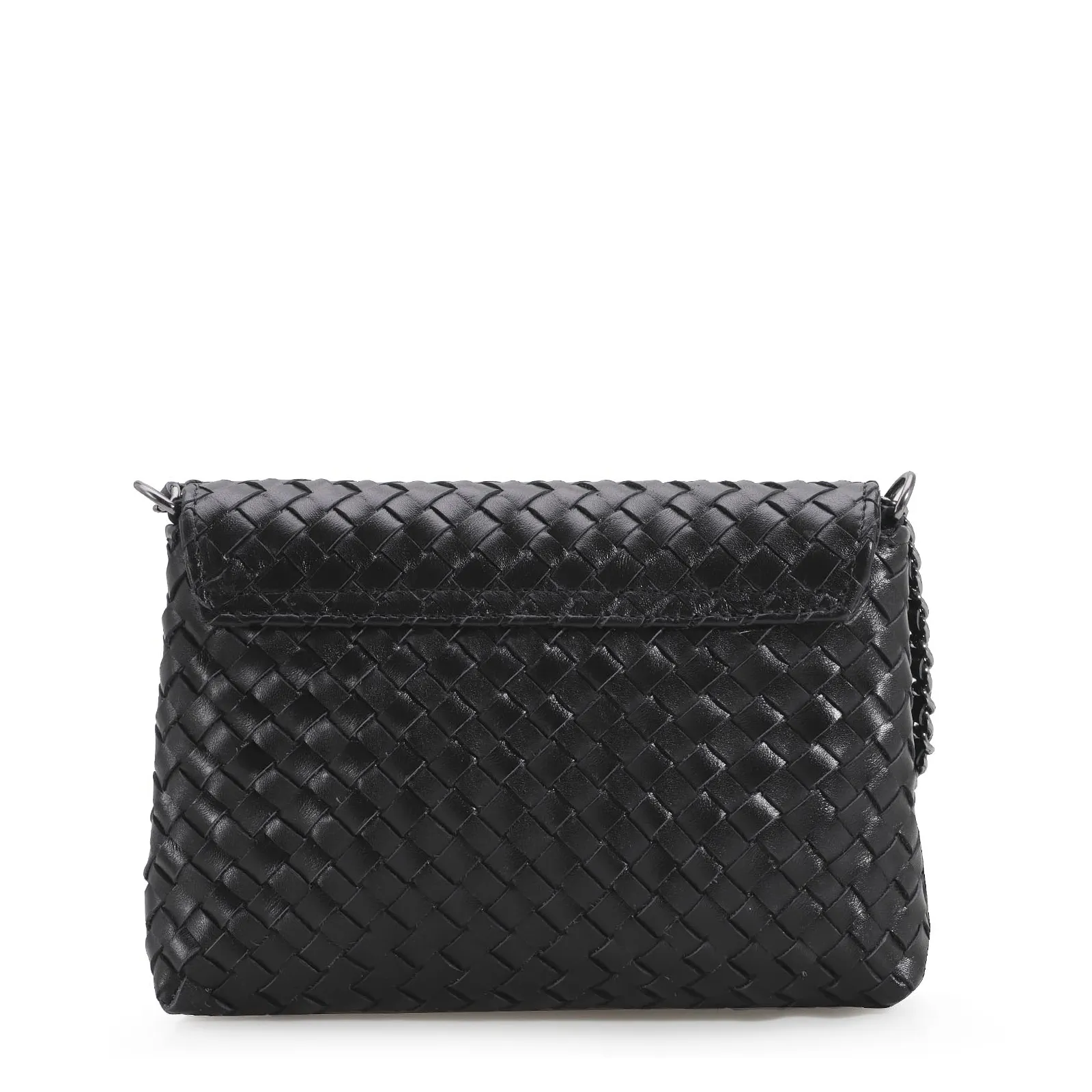 Bolsa Transversal Couro Preto