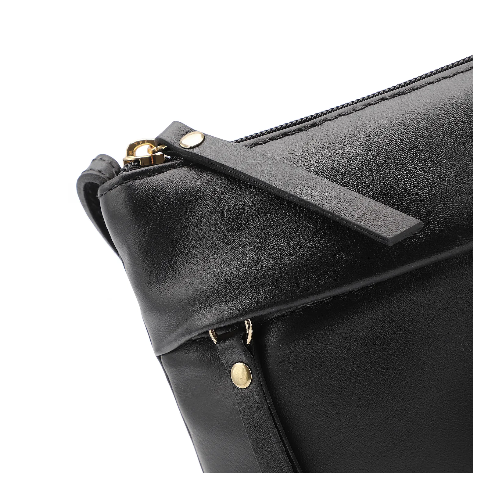 Bolsa Transversal Couro Preto