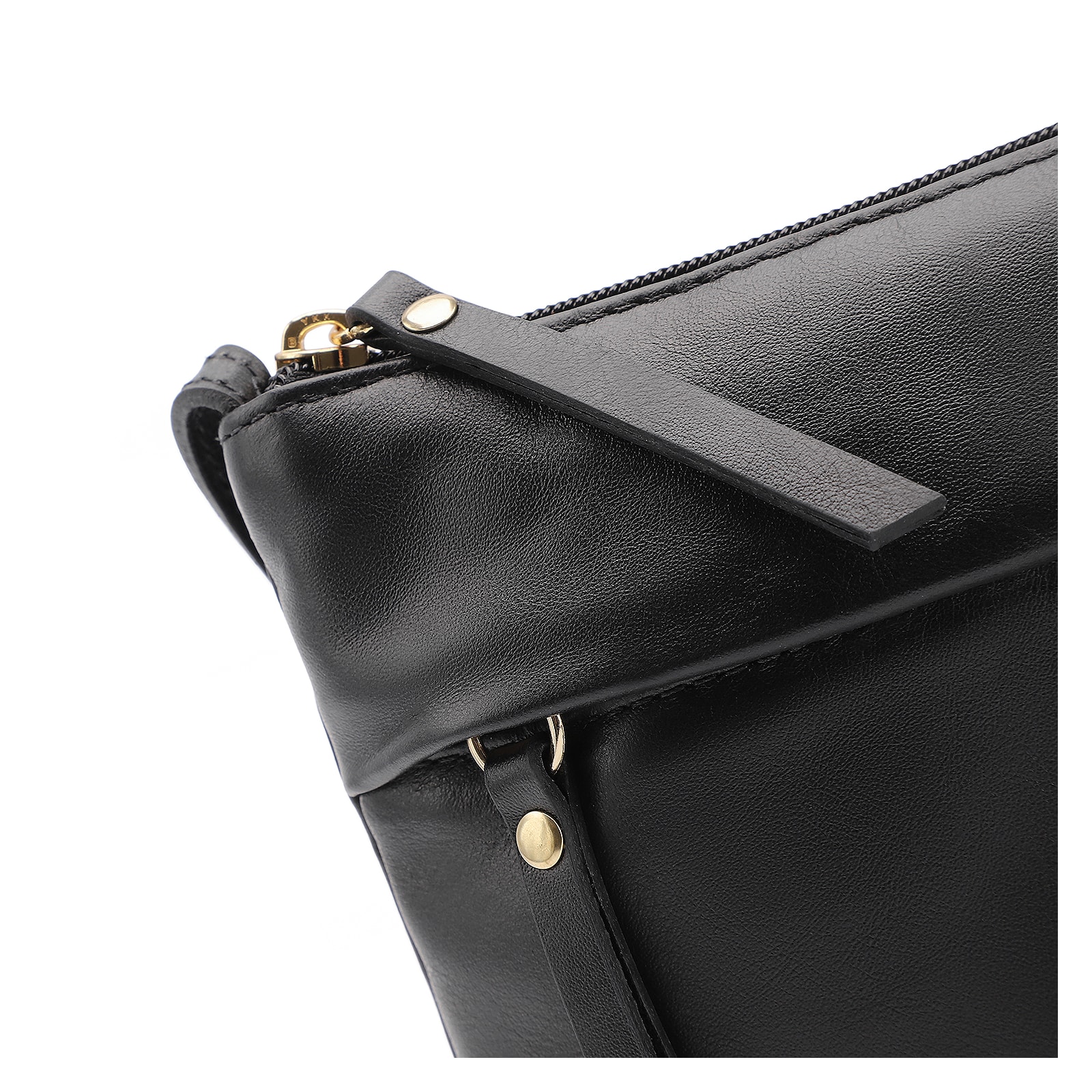 Bolsa Transversal Couro Preto