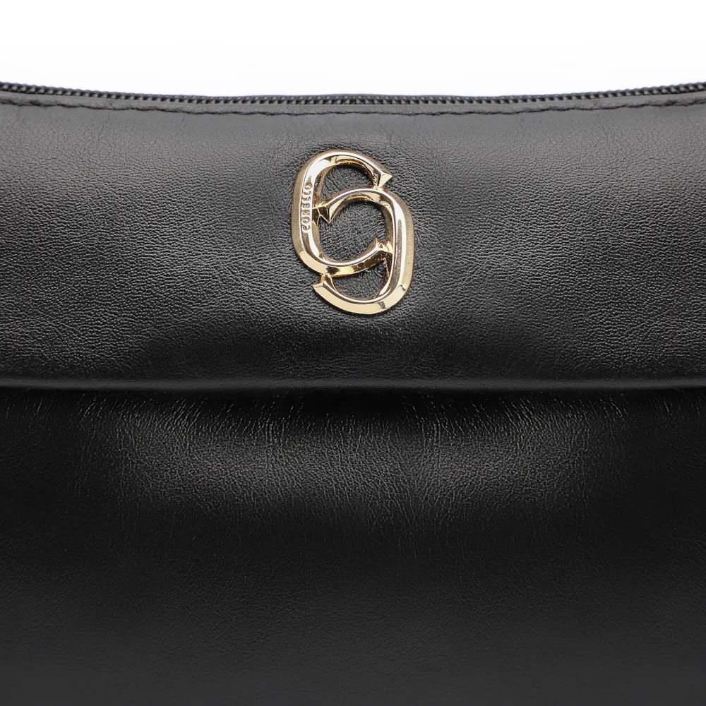 Bolsa Transversal Couro Preto - imagem 6