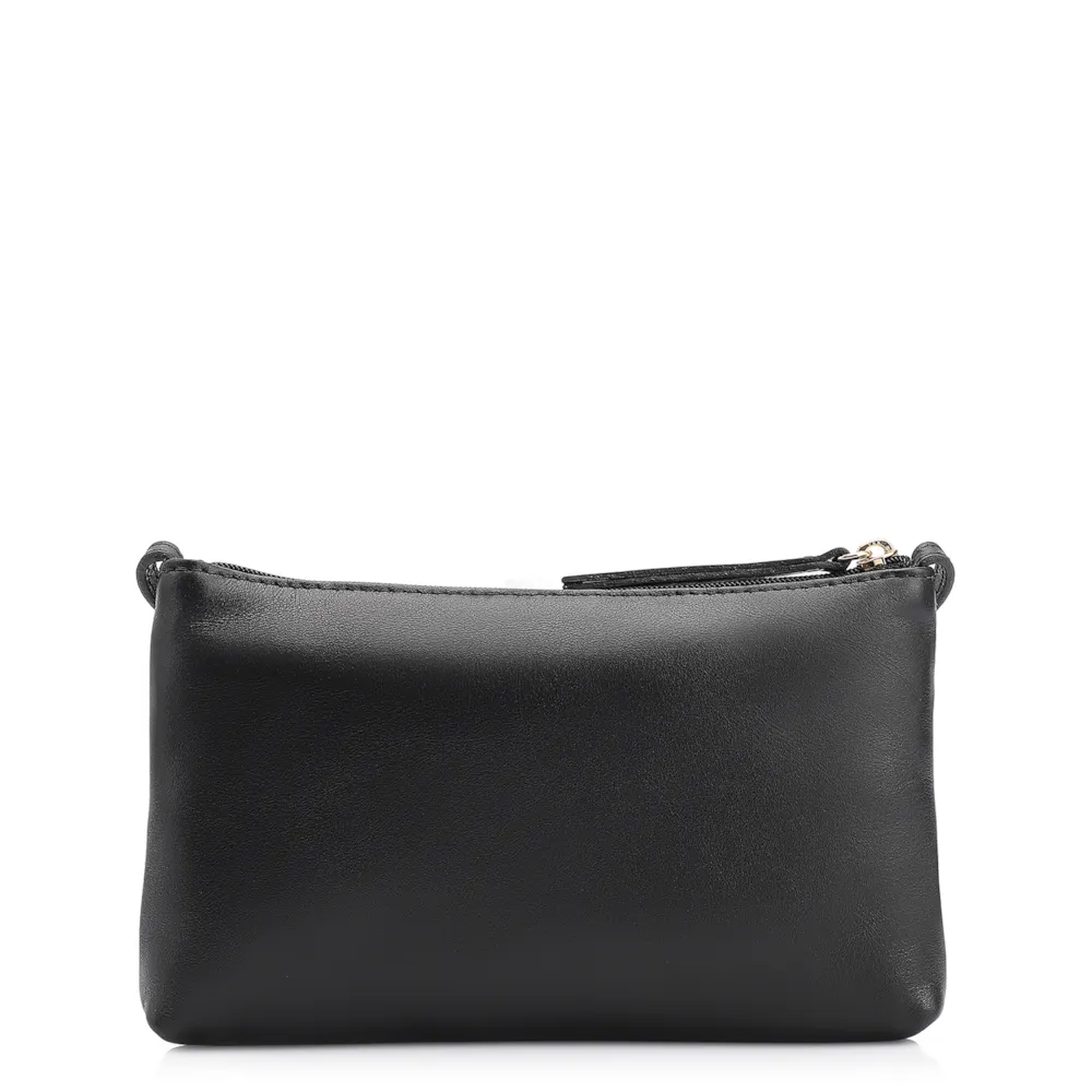 Bolsa Transversal Couro Preto - imagem 3
