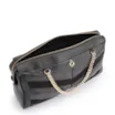 Bolsa Transversal Couro Preto/Couro Nobuck Preto/Lezard Preto - imagem 4