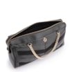 Bolsa Transversal Couro Preto/Couro Nobuck Preto/Lezard Preto - imagem 4