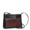 Bolsa Transversal Couro Preto/Marrom - imagem 3