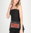 Bolsa Transversal Couro Preto/Marrom - imagem 2