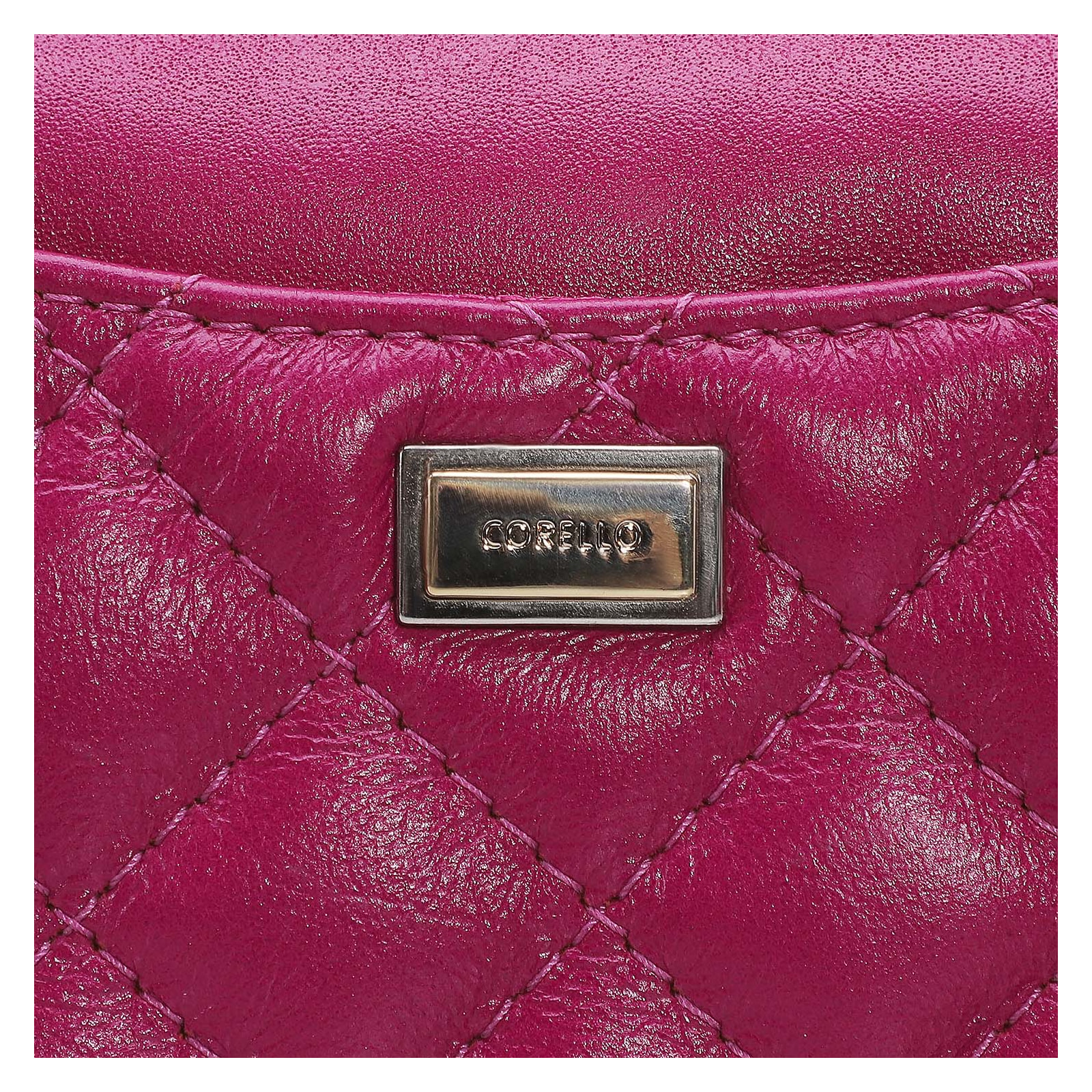 Bolsa Transversal Couro Rosa