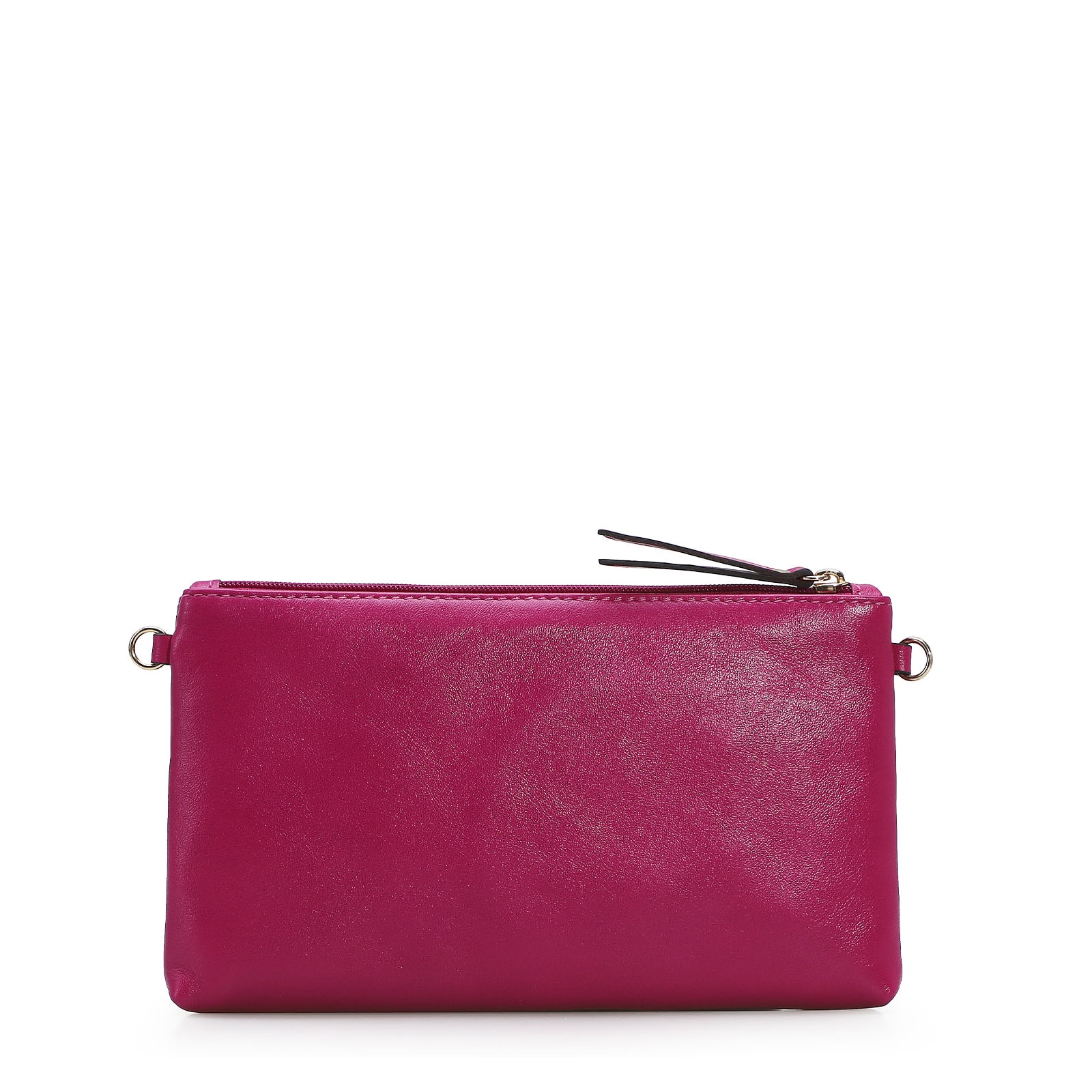 Bolsa Transversal Couro Rosa