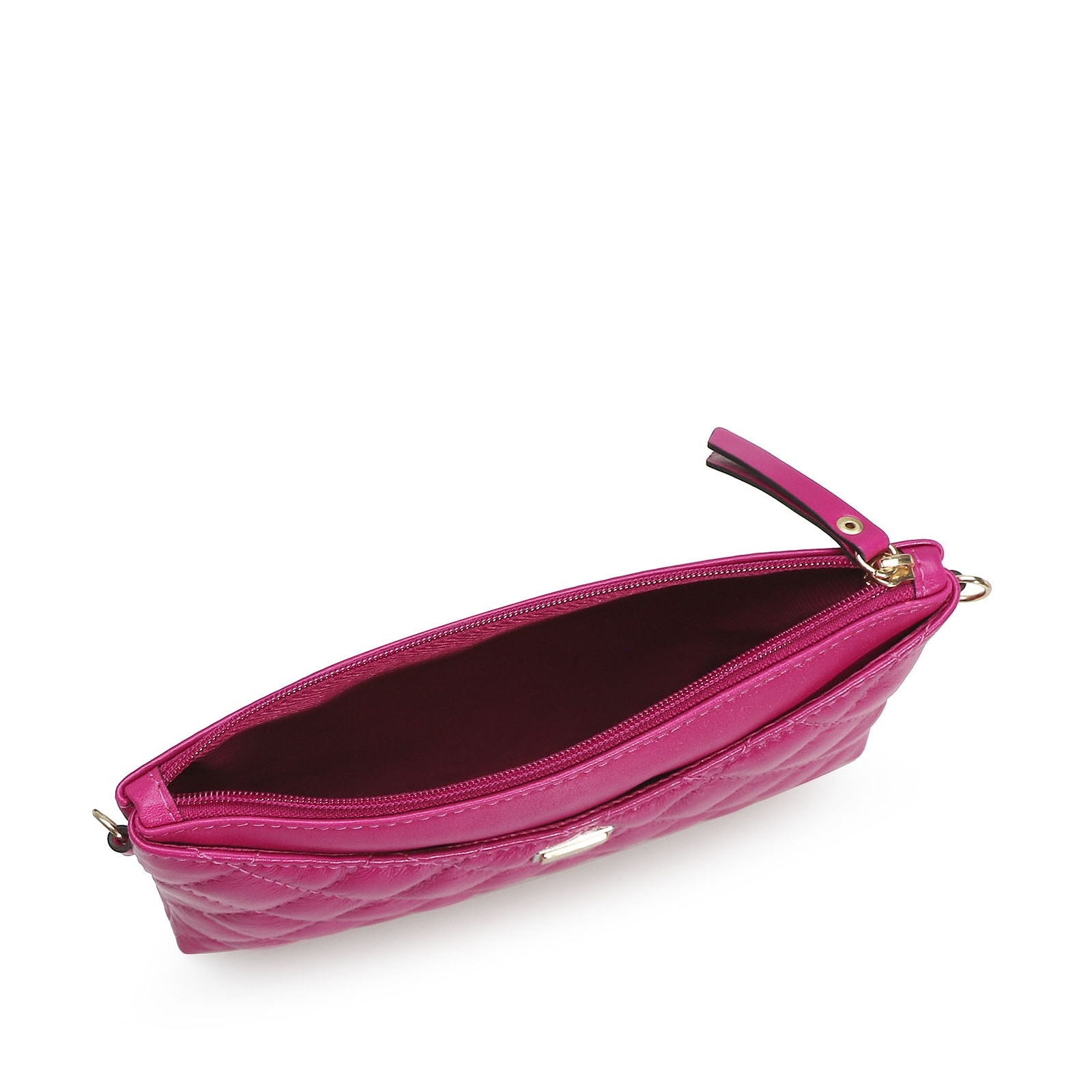 Bolsa Transversal Couro Rosa