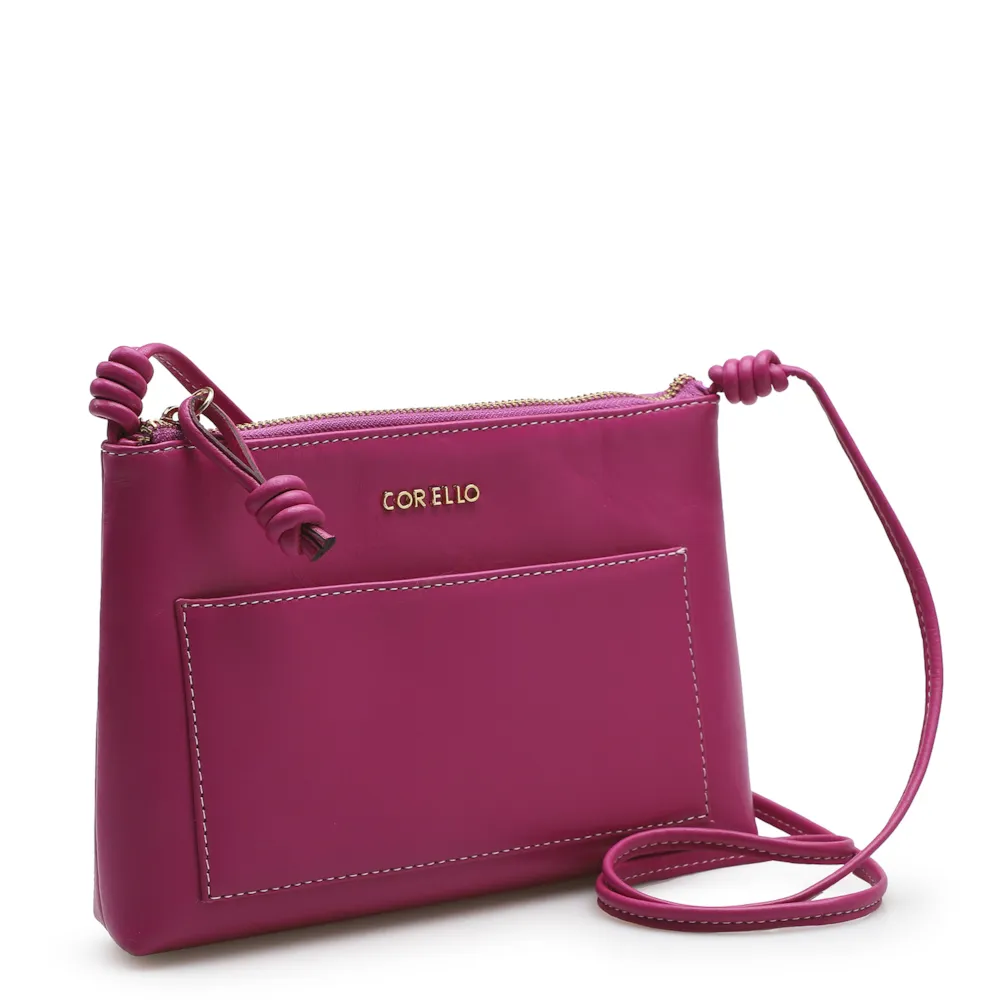Bolsa Transversal Couro Rosa - imagem 2