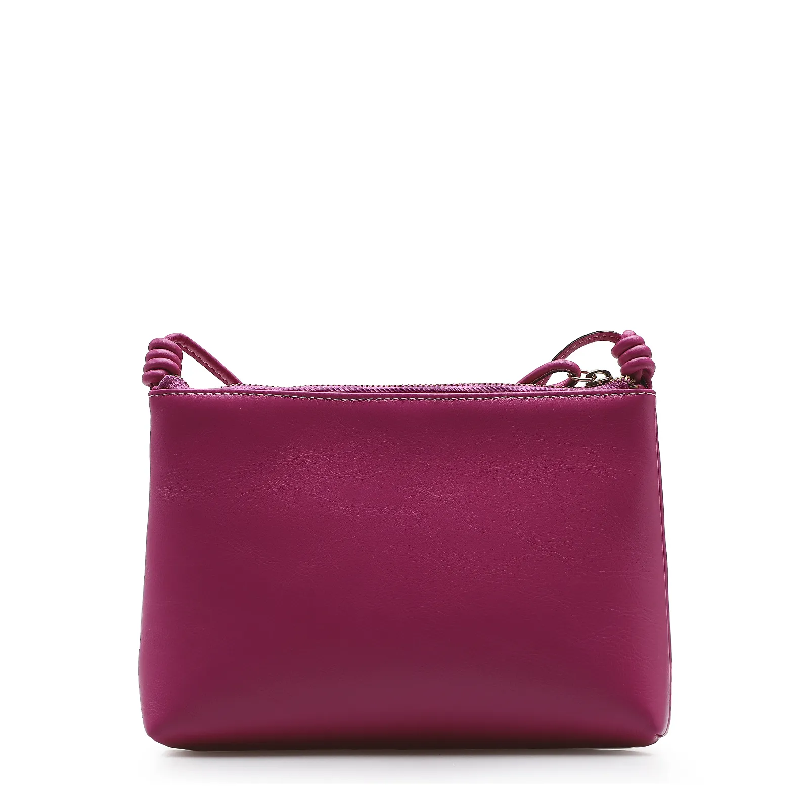 Bolsa Transversal Couro Rosa