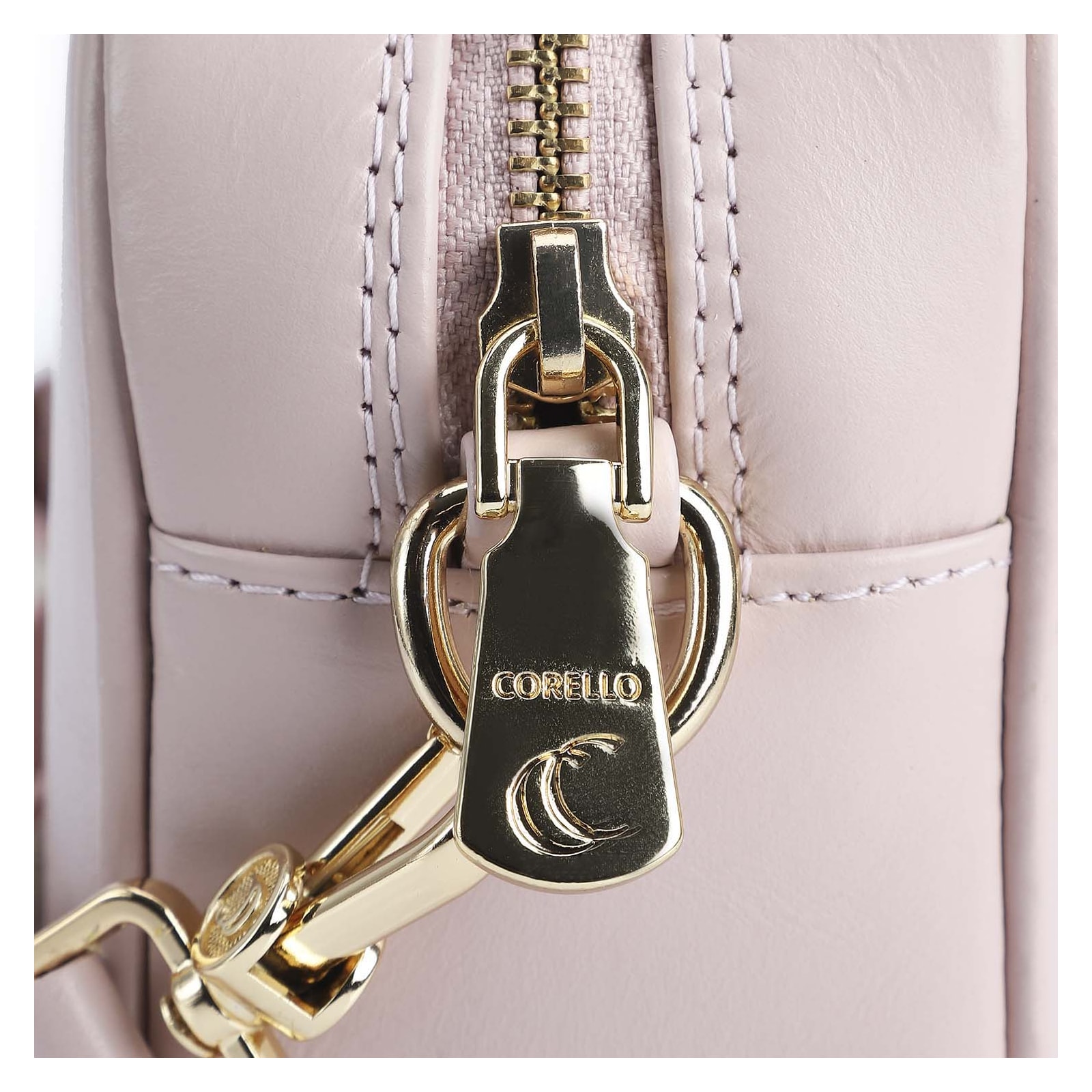 Bolsa Transversal Couro Rosa
