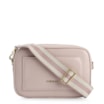 Bolsa Transversal Couro Rosa - imagem 1