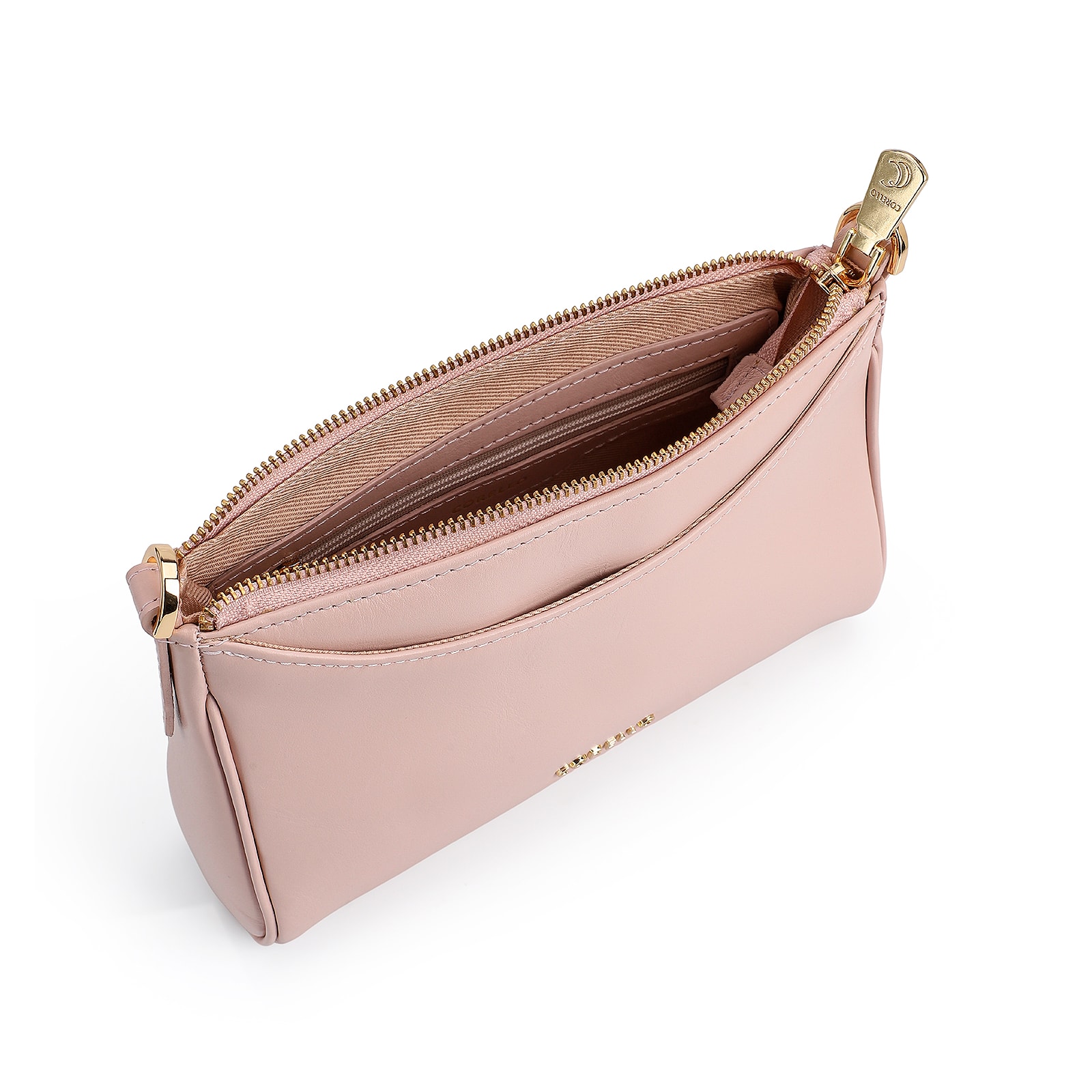 Bolsa Transversal Couro Rosa