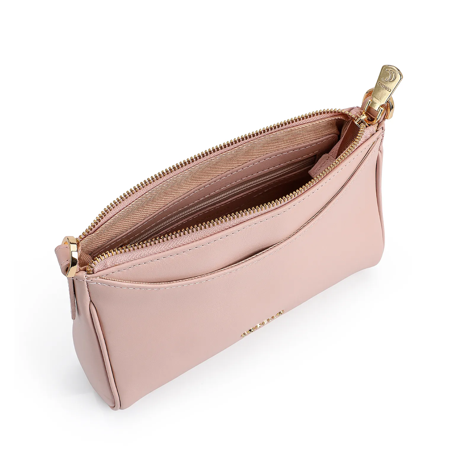 Bolsa Transversal Couro Rosa