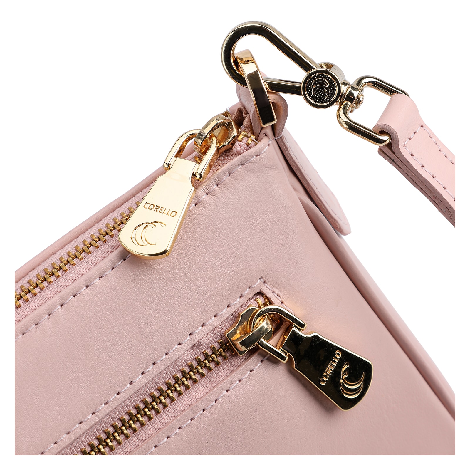 Bolsa Transversal Couro Rosa