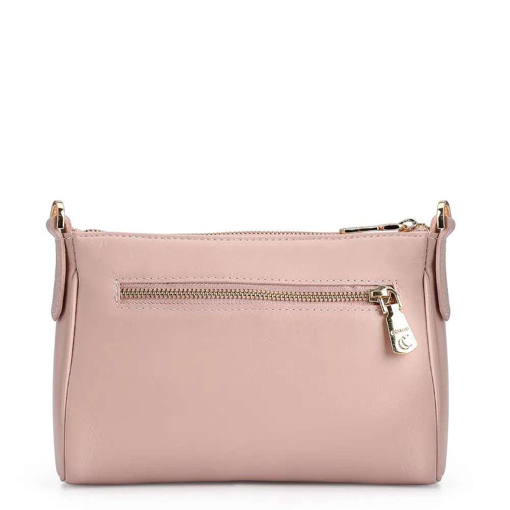 Bolsa Transversal Couro Rosa - imagem 3
