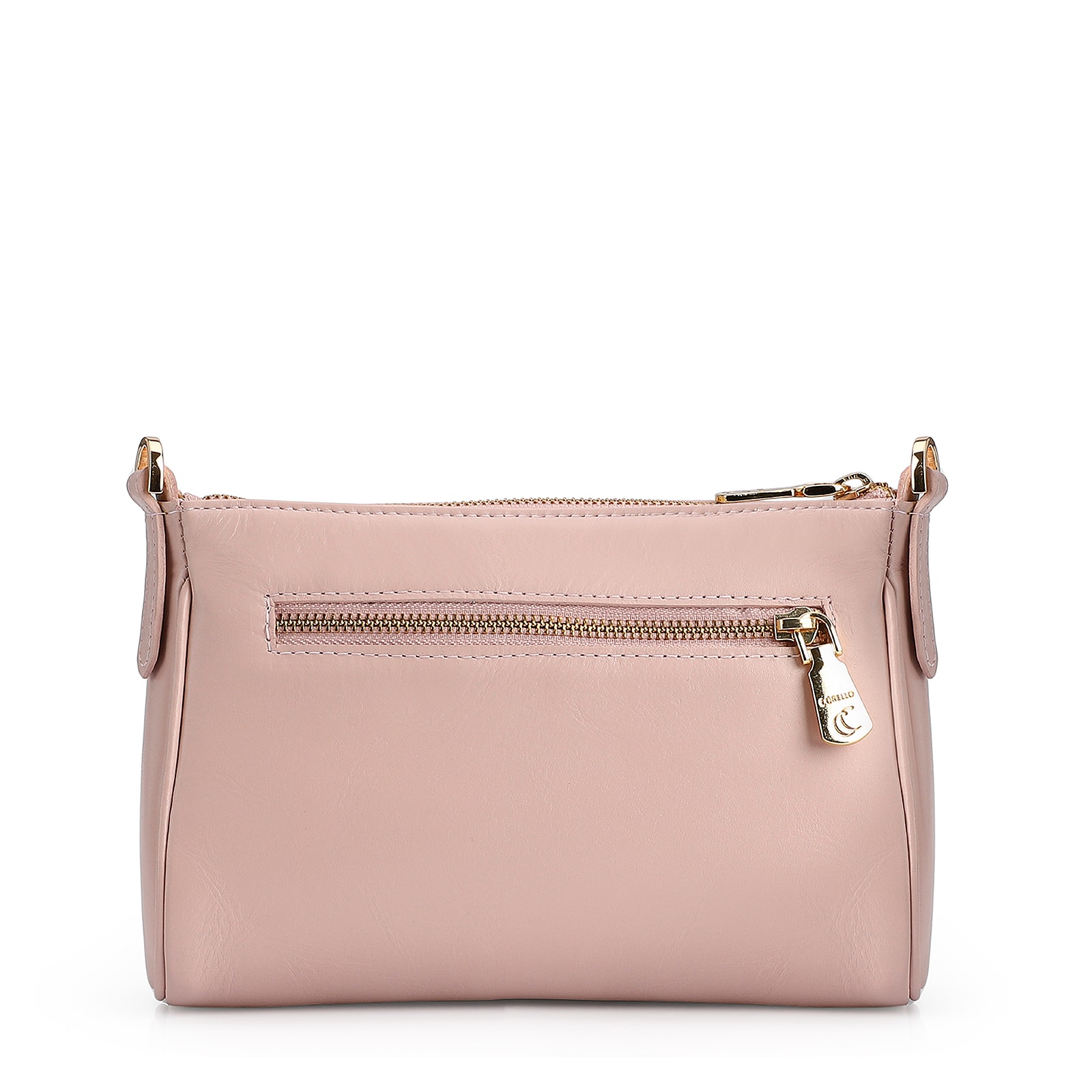 Bolsa Transversal Couro Rosa