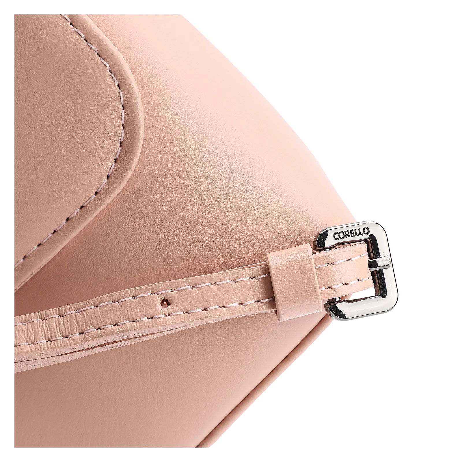 Bolsa Transversal Couro Rosa