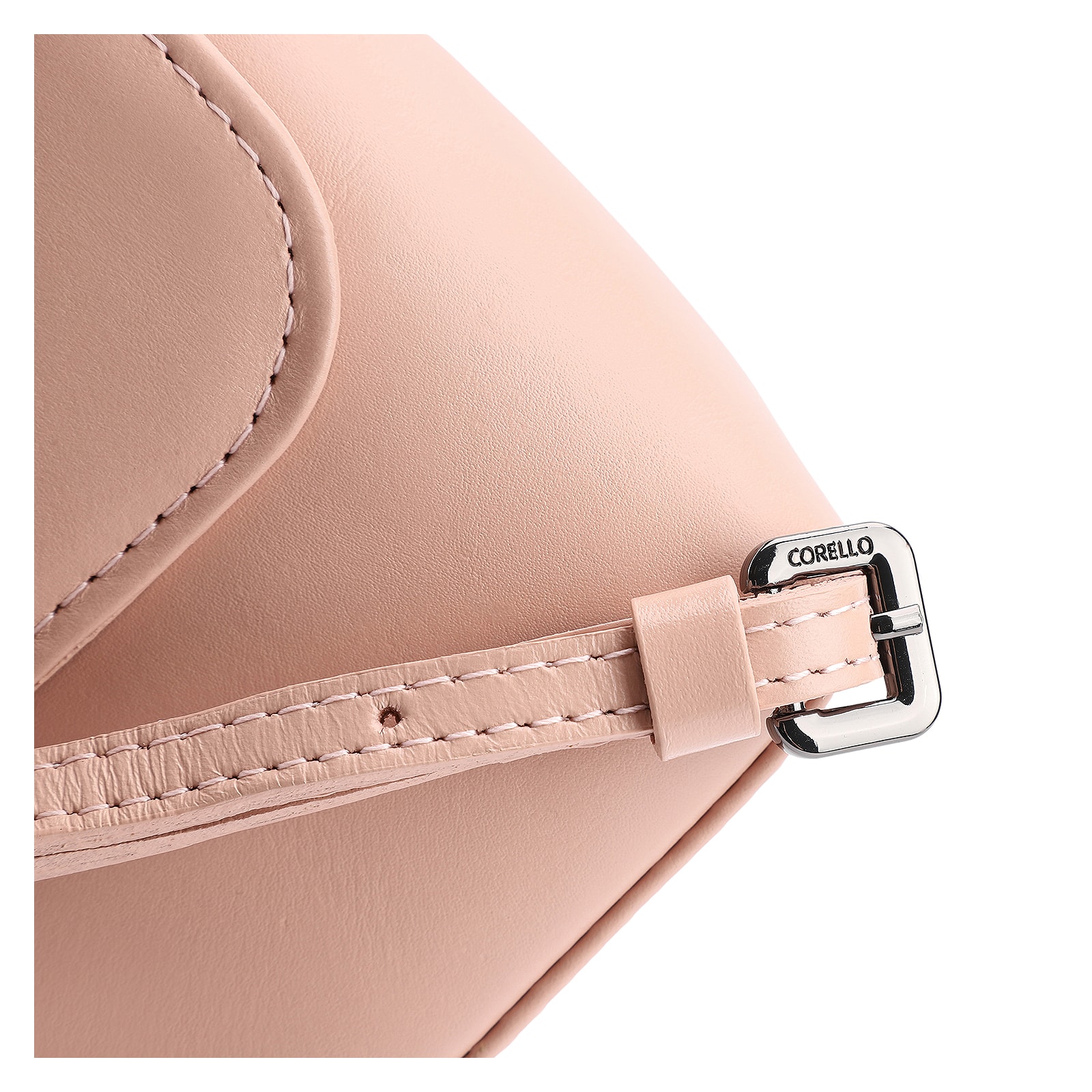 Bolsa Transversal Couro Rosa