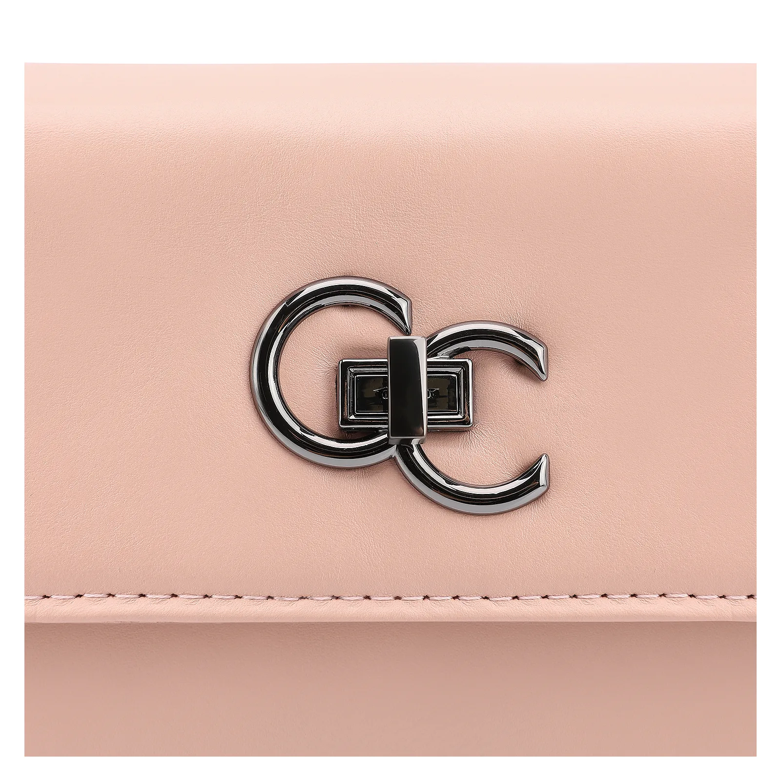 Bolsa Transversal Couro Rosa