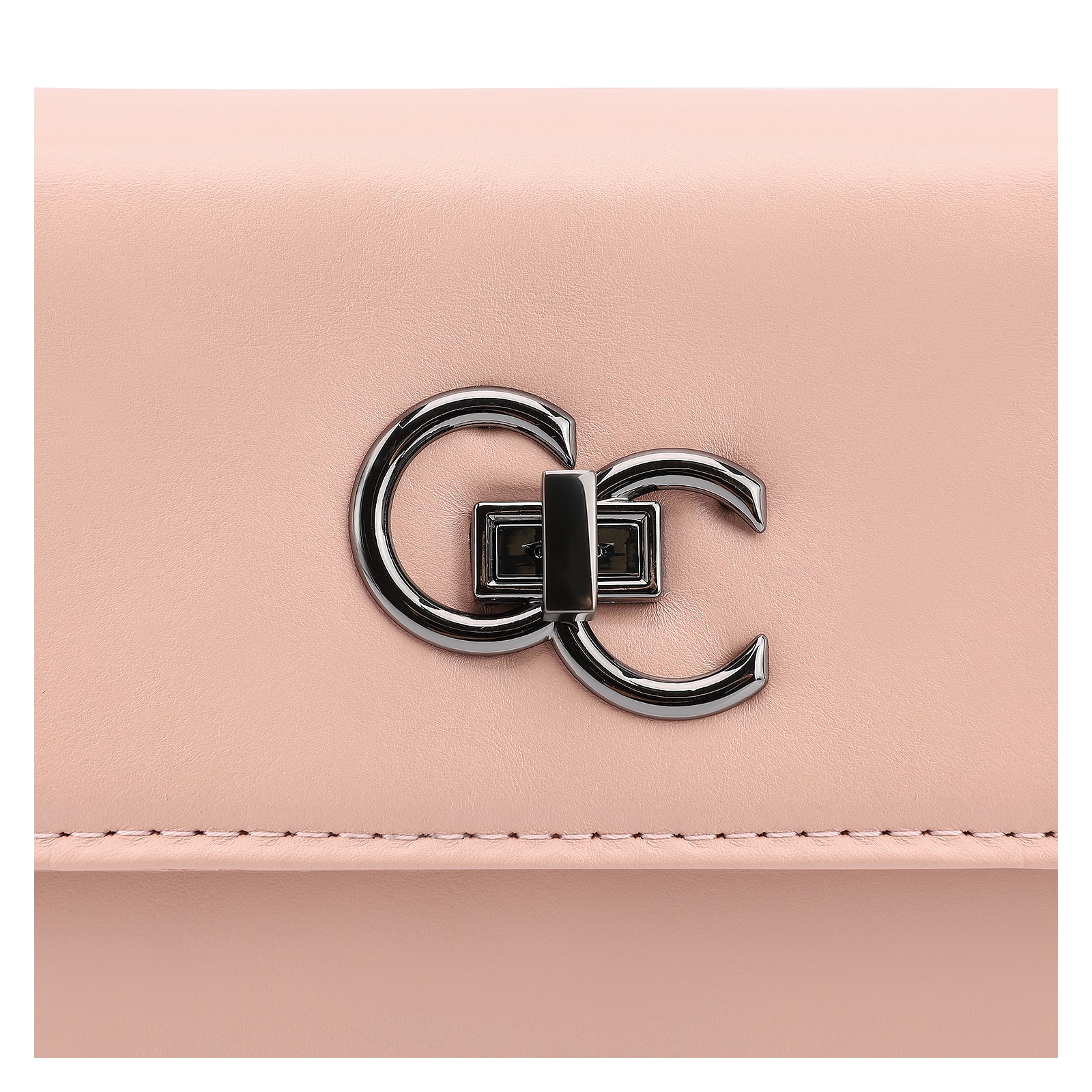 Bolsa Transversal Couro Rosa