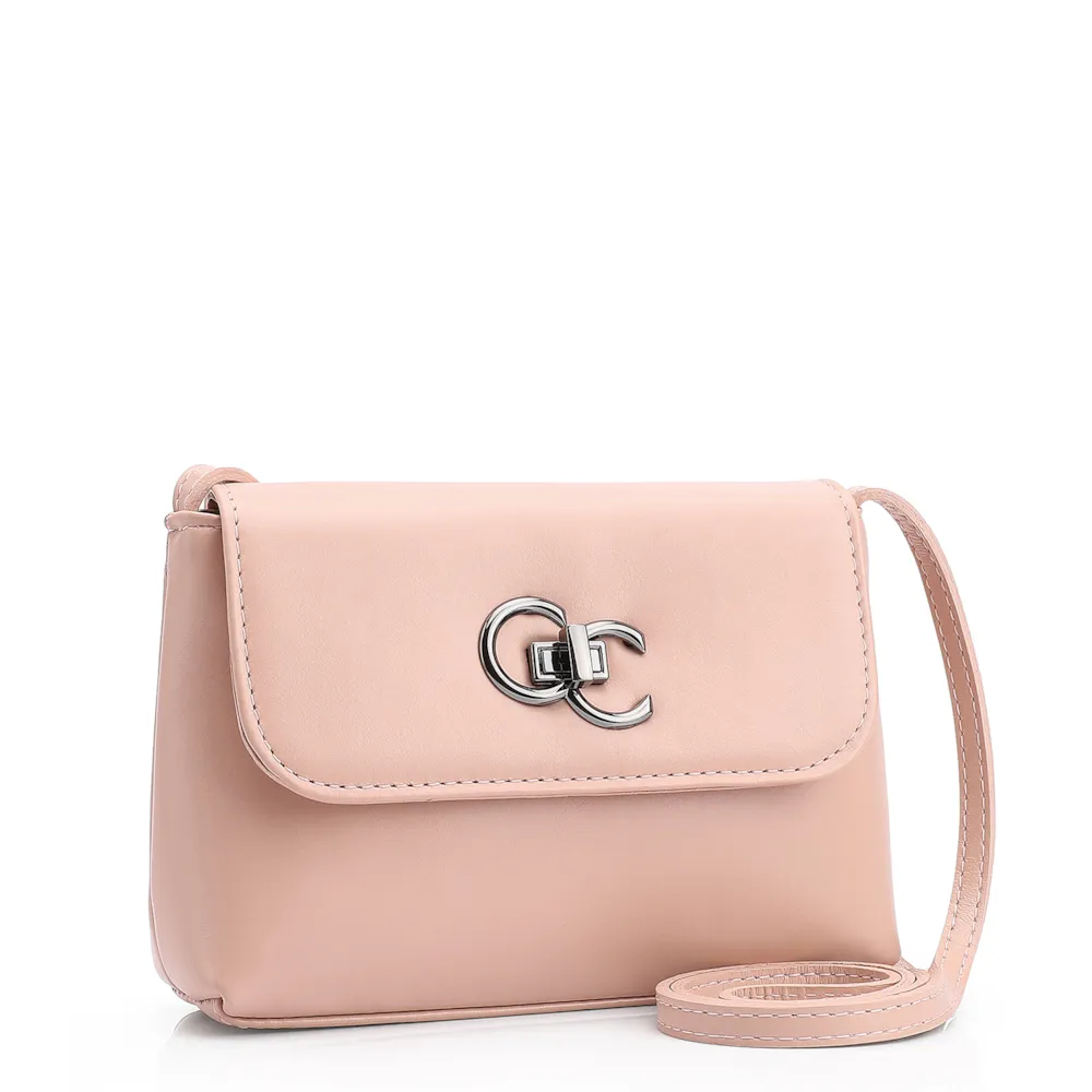 Bolsa Transversal Couro Rosa - imagem 2