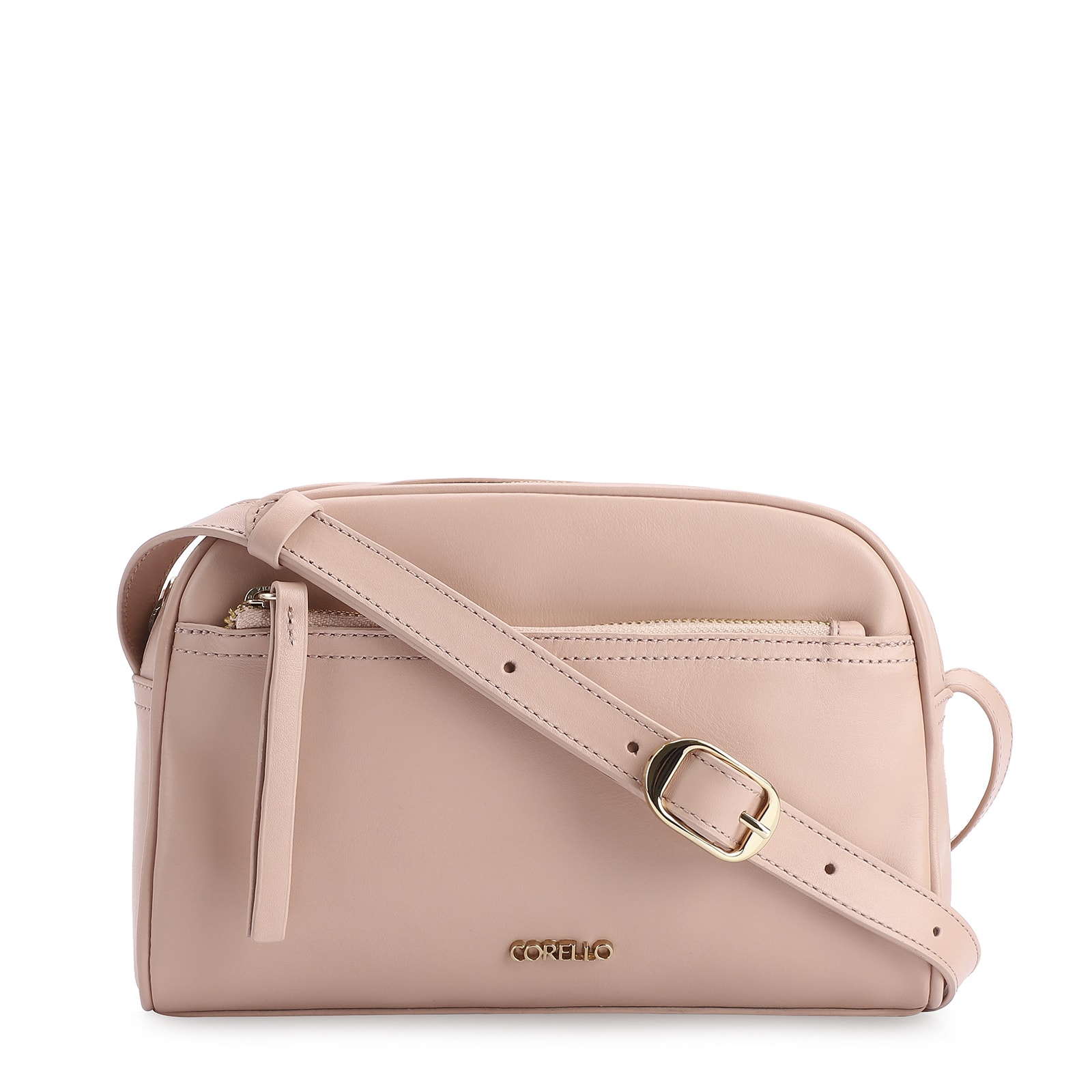 Bolsa Transversal Couro Rosa